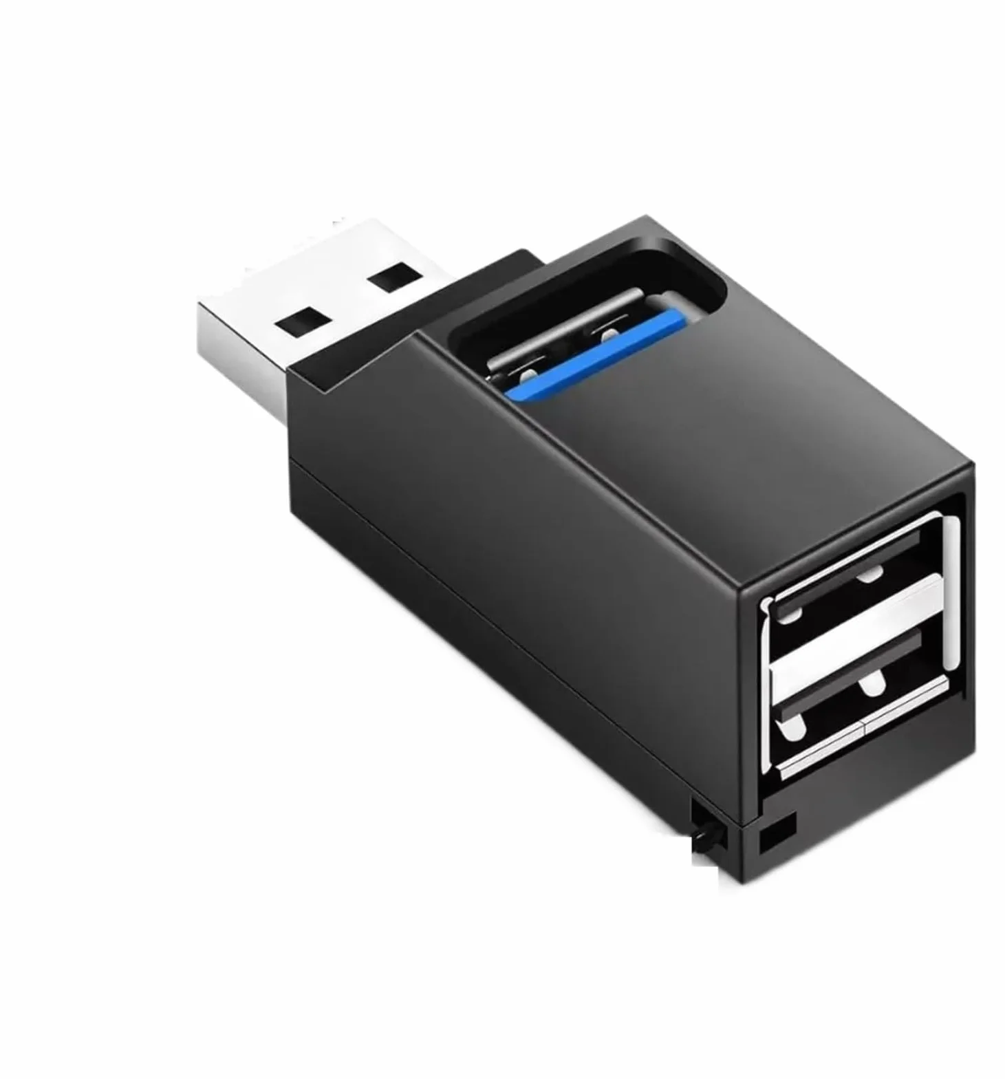 Hub USB 3.0 3-portowy rozdzielacz 5 Gbps do laptopa PC Mac (brązowy)