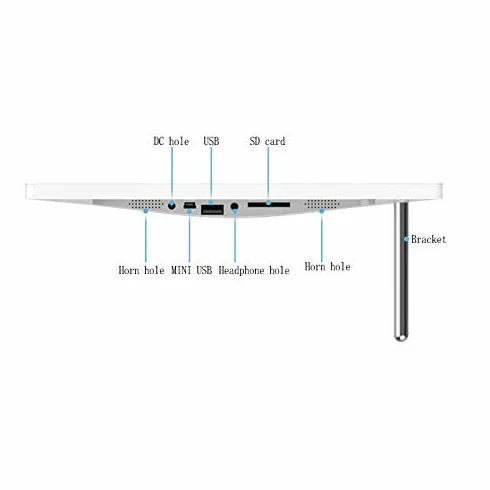 Cyfrowe ramki na zdjęcia 10,1 album elektroniczny cyfrowa ramka na zdjęcia maszyna do reklamy wideo w wysokiej rozdzielczości 1280 x 800 rozdzielczość 178 DLCY1205ree pełny widok dotykowy,