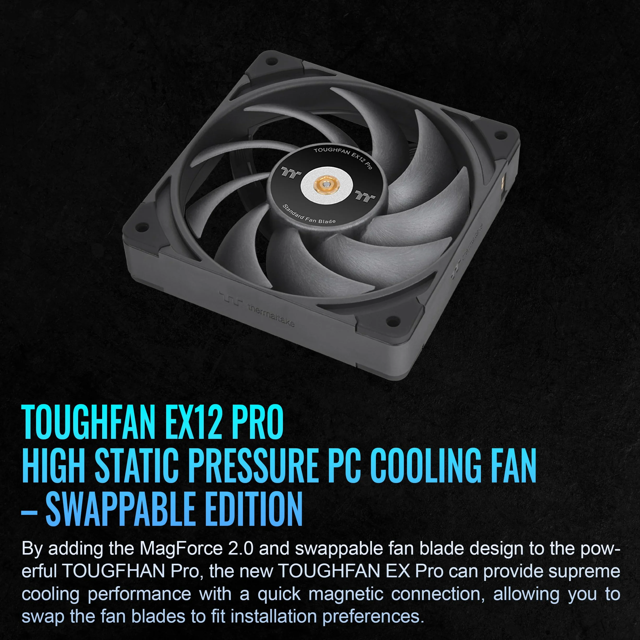 PC- Caselüfter Thermaltake ToughFan EX12 3 Fan Pack CL-F171-PL12BL-A