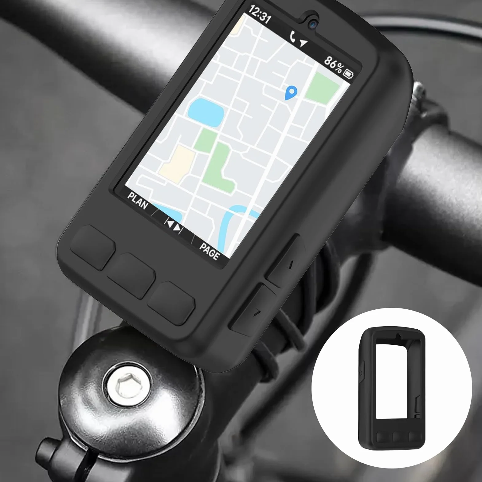 Wahoo ELEMNT ROAM 3 ROAM V3 silikonowe etui ochronne odporne na uderzenia czarne
