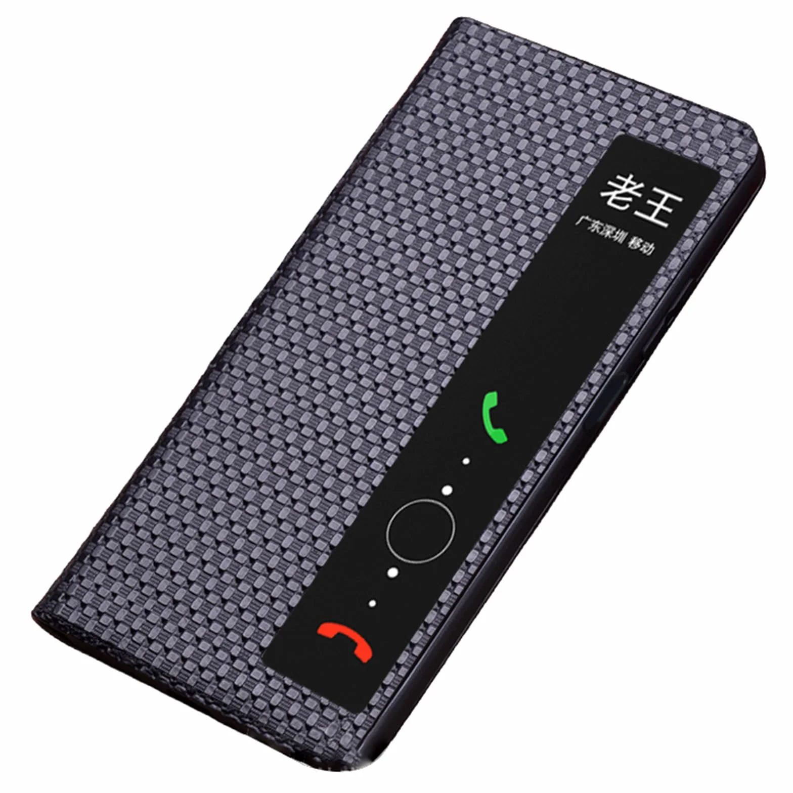 Etui z prawdziwej skóry do Huawei Pura 90 Pro Max/90 Pro, cienkie, inteligentne etui z klapką z pełną ochroną obiektywu, czarne, 90 Pro