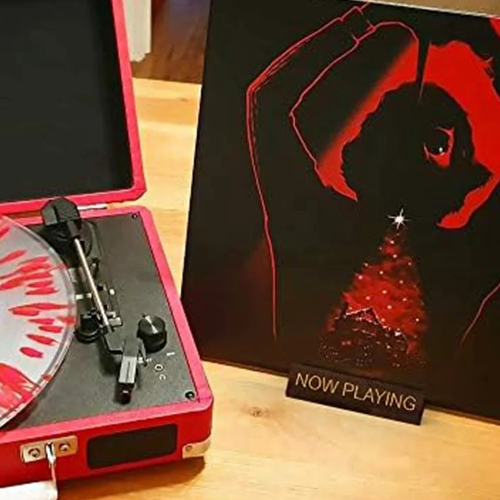 1 SZT. Aktualnie grane stojak na płyty winylowe z prezentacją płyt z orzecha włoskiego brązowego, stojaki na płyty winylowe do przechowywania albumów, akcesoria