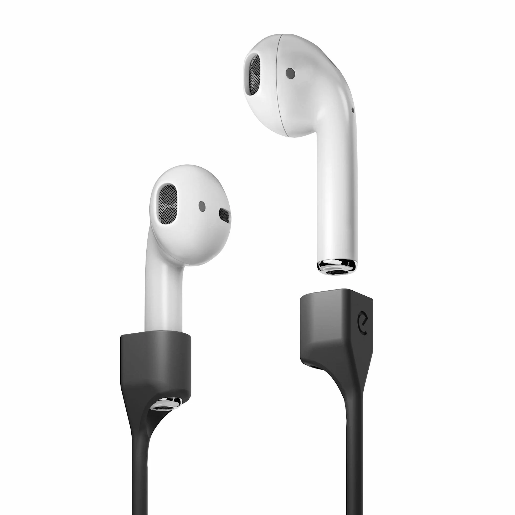 Keybudz AirStrapz uchwyt na pasek, przechowywanie do Apple AirPods Pro i AirPods, akcesoria do słuchawek, czarny