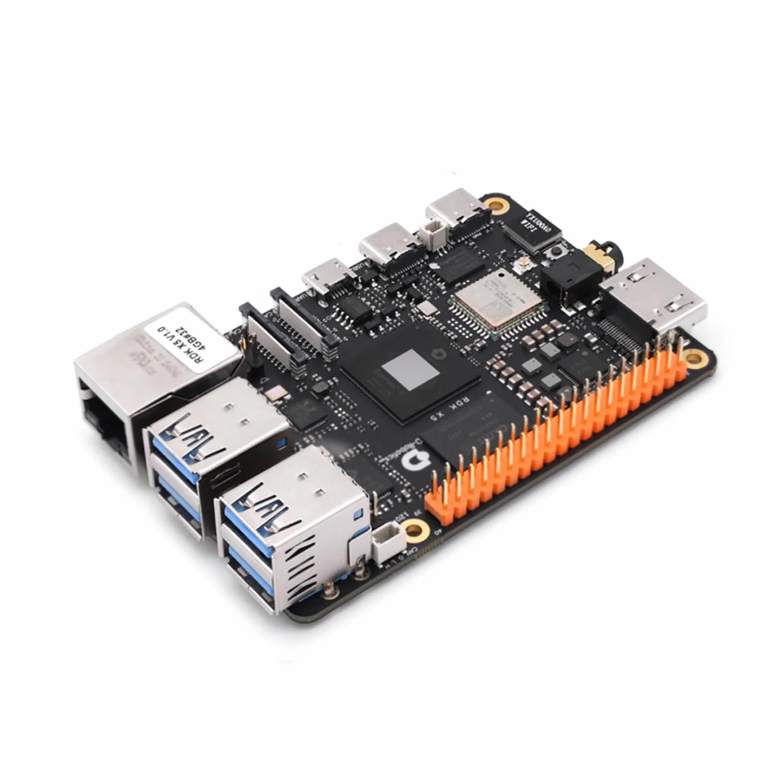 D-Robotics RDK X5 AI Robot Development Board Kit, LPDDR4 4 GB/8 GB RAM Octa-Core Cortex A55 CPU 10 topów BPU 32GFlops GPU, do robotyki Rozwój AI ROS Deep Learning (4 GB, moduł kamery)