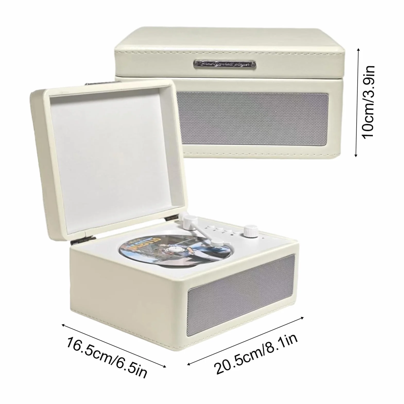 Odtwarzacz CD Retro Vintage Z Dysku USB i Płyty w Kształcie Tacy - Dla Entuzjastów Muzyki i Kolekcjonerów