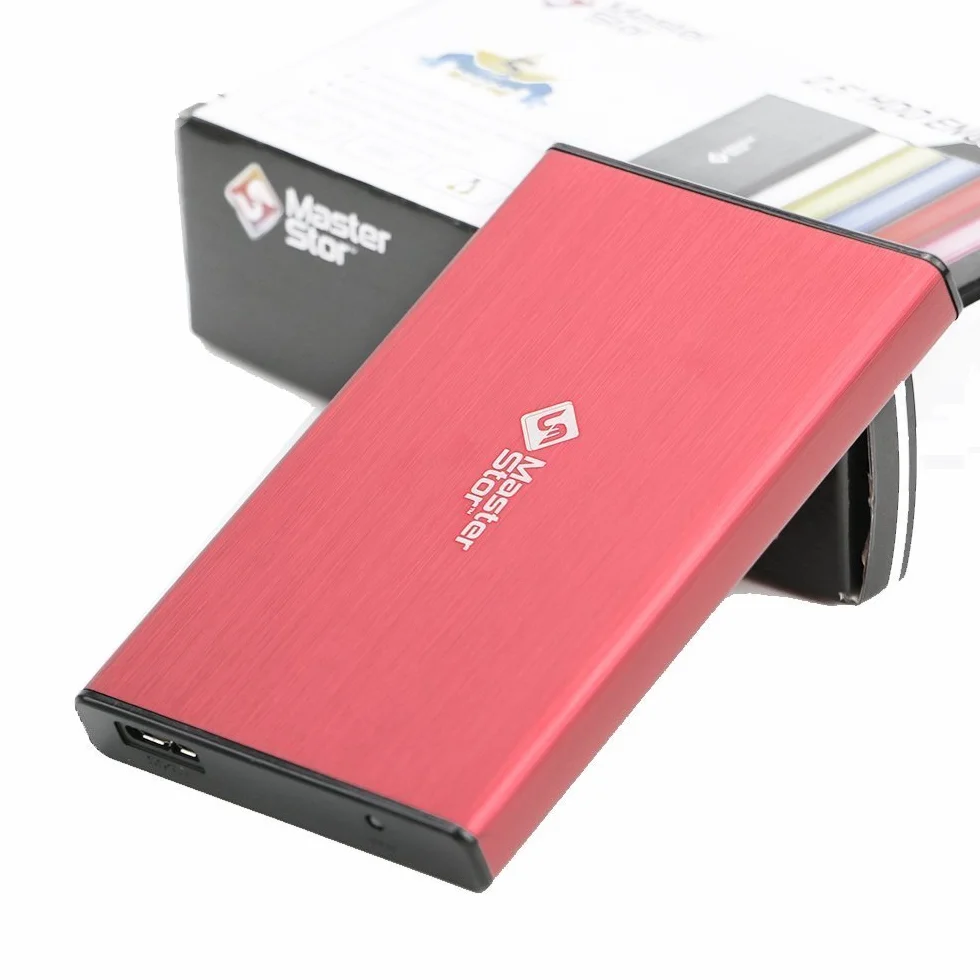 MasterStor zewnętrzny dysk twardy 500 GB USB 3.0 superszybki 2,5-calowy SATA przenośny dysk twardy do laptopa czerwony