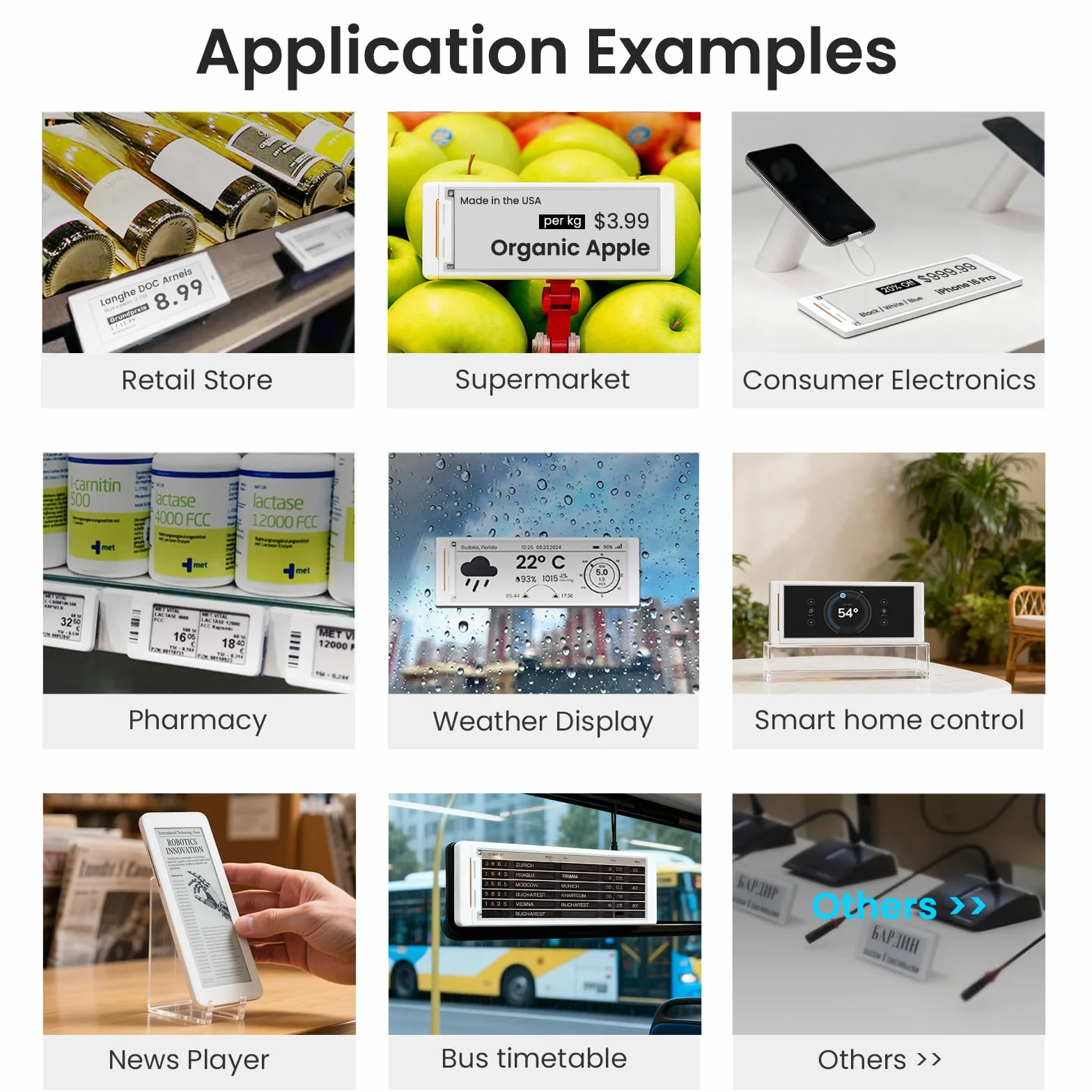 ELECROW ESP32 Wyświetlacz E-Ink 14,7 cm (5,79 cala), CrowPanel E-Paper HMI Wyświetlacz Kompatybilny z Arduino IDE, E Ink Ekran z Rozdzielczością 272x792 Koloru Czarno-Białego, Sterowany przez