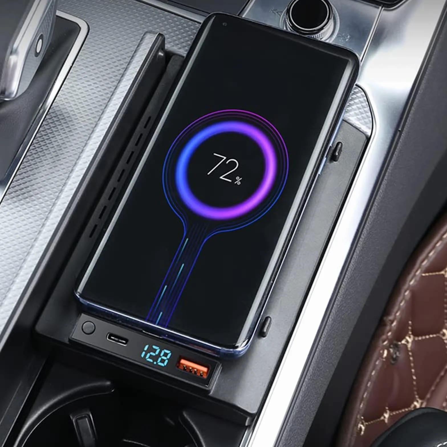 Bezprzewodowa ładowarka samochodowa QI 15w szybka ładowarka do telefonu płyta ładująca Pad uchwyt na telefon, dla, A6 C8 S6 RS6 A7 S7 RS7 2019 2020 2021 Bezprzewodowa ładowarka samochodowa