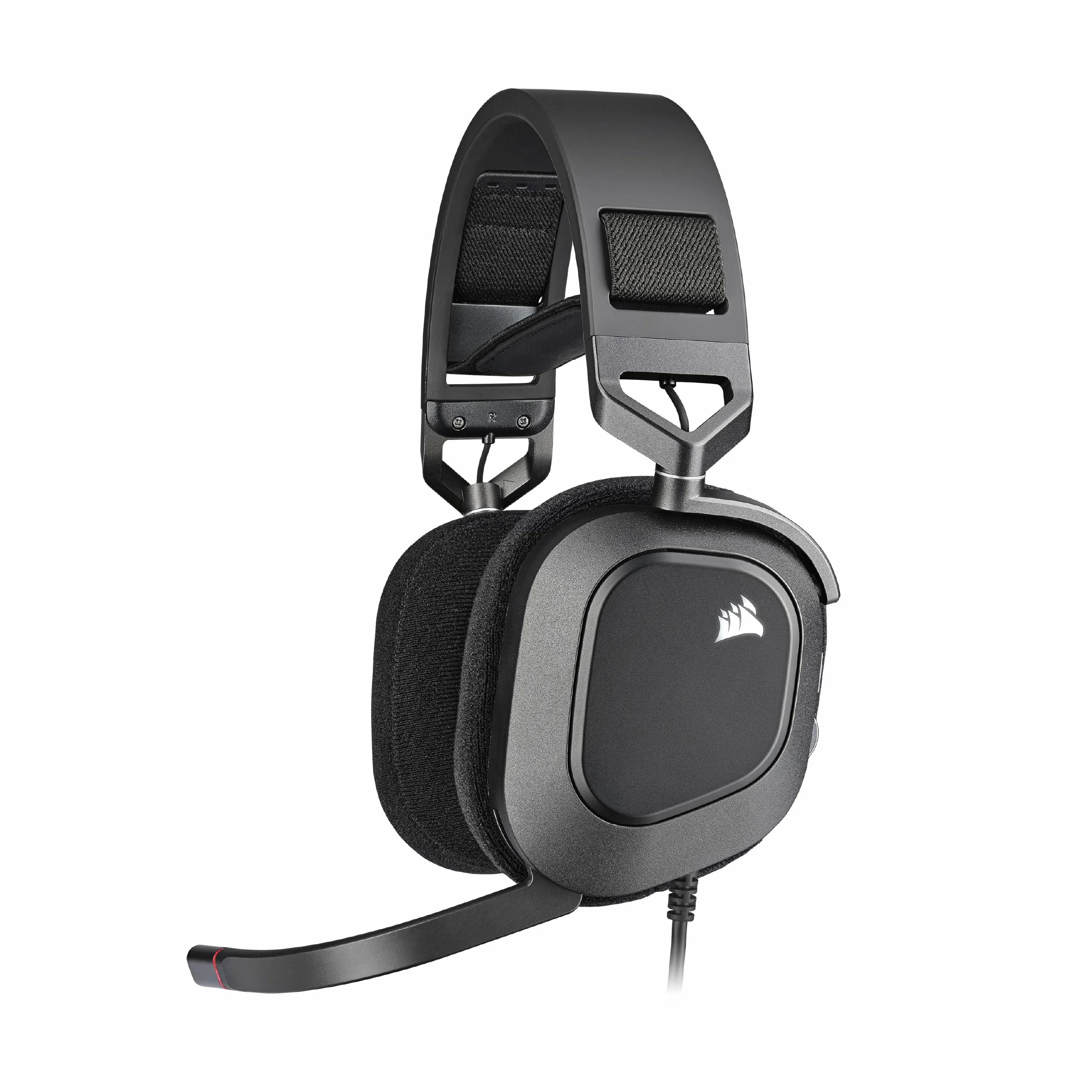 Corsair HS80 RGB USB Gamingowy Zestaw Słuchawkowy Klasy Premium z Dźwiękiem Przestrzennym 7.1, Mikrofon o Jakości Nadawczej, Nauszniki z Pianki z Pamięcią, Dźwięk HiFi, Solidna Konstrukcja, Czarny