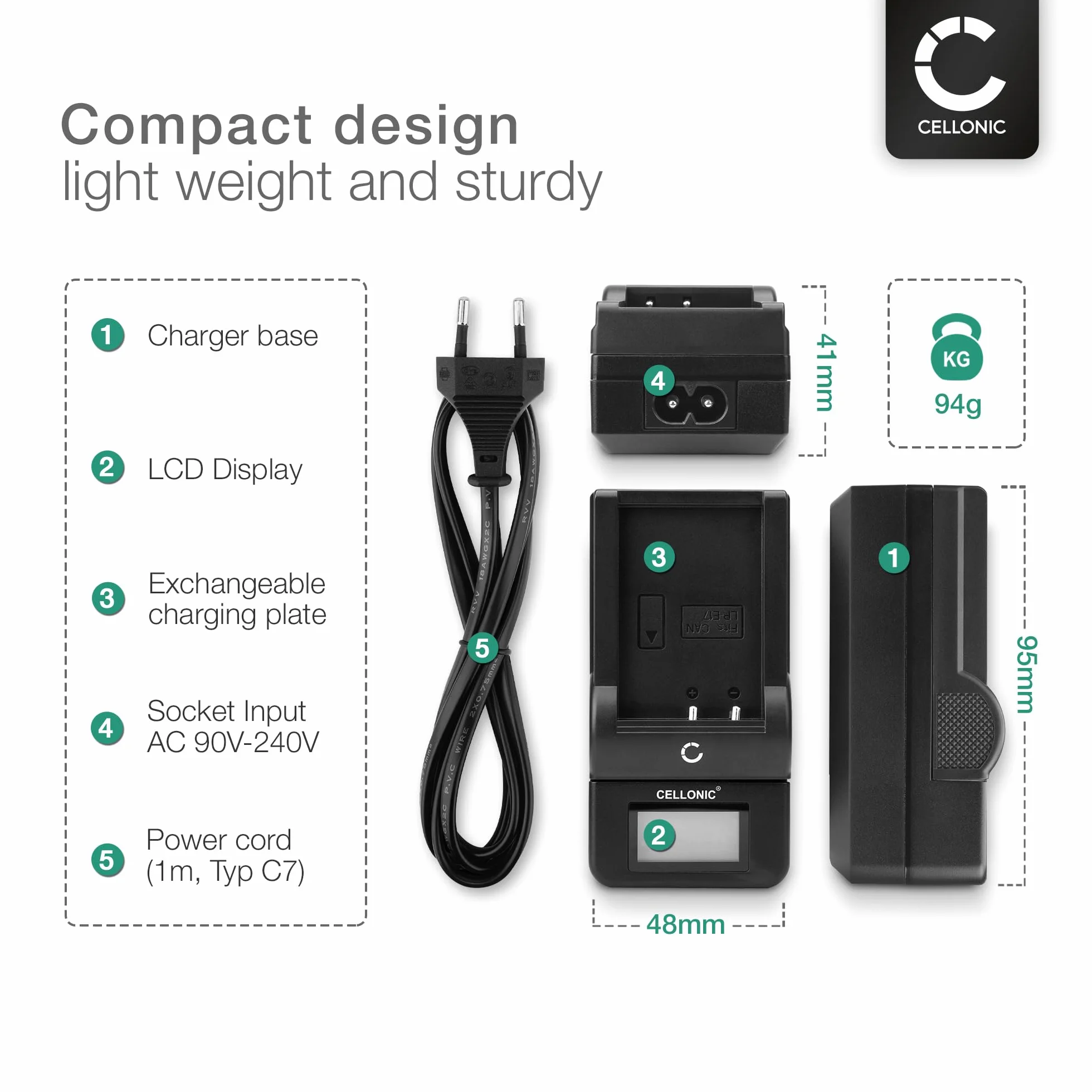 CELLONIC® Ładowarka CB-2L kompatybilna z Canon NB-11L -11LH PowerShot SX430 is SX420 SX410 SX400 SX432 A2500 A2300 IXUS 285 HS 275 190 180 185 175 170 160 155 1 45 132 130, Elph 110 kabel do ładowania samochodowy