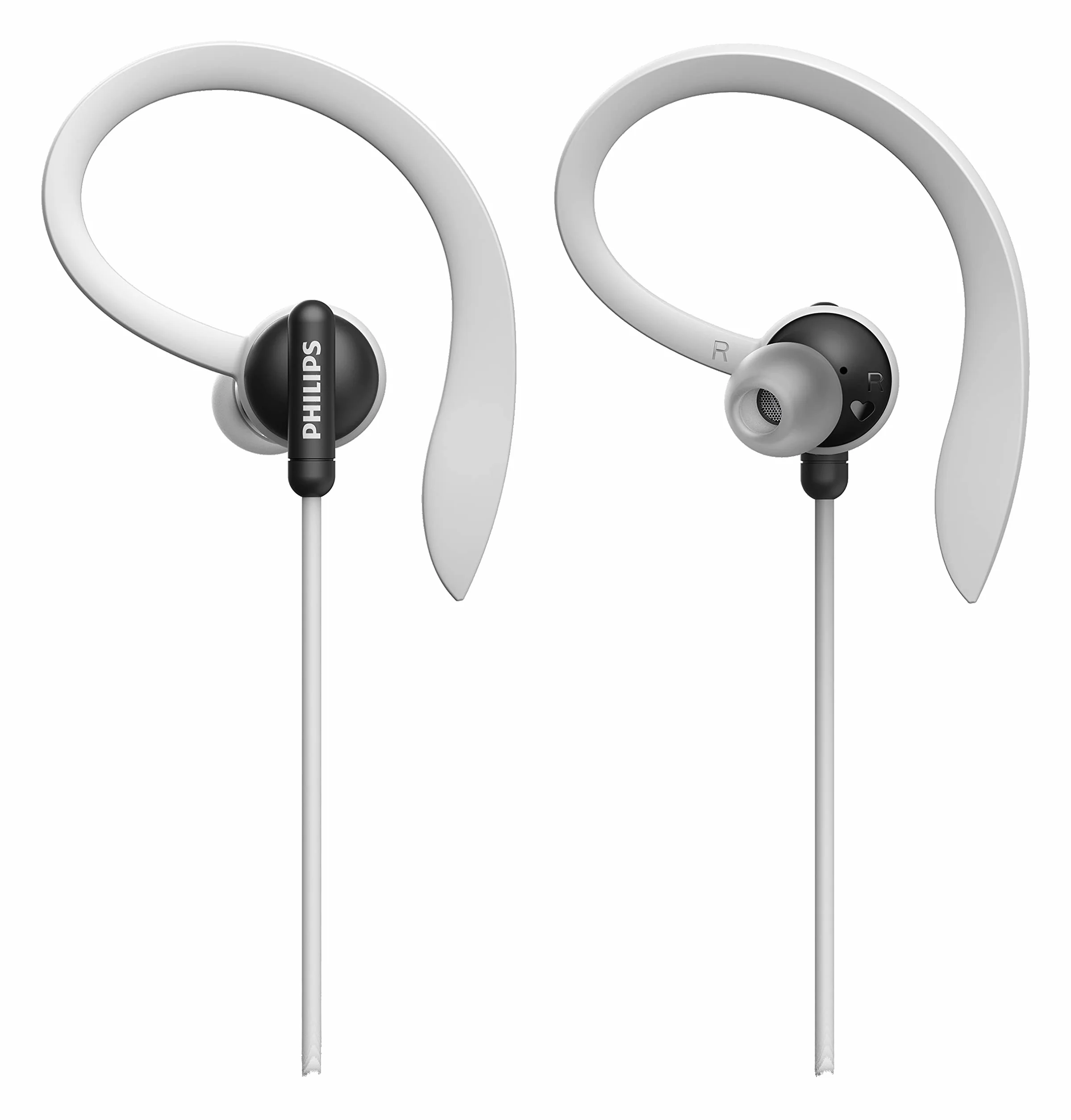 Philips A4205BK Bezprzewodowe sportowe słuchawki Bluetooth w uchu (Monitor tętna, Mikrofon, Sterownik Neodymowy 10 mm, Wodoodporny IPX5, Szybkie ładowanie)