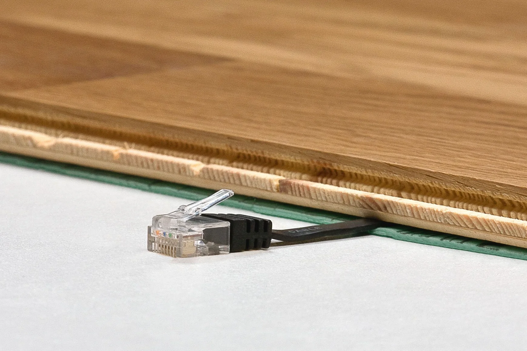 1aTTack.de 30m - Płaski kabel sieciowy CAT6 (jasnobrązowy - 1 szt.) Płaski kabel Gigabit LAN 1000 Mbit/s Kabel instalacyjny CAT.6 Slim Micro