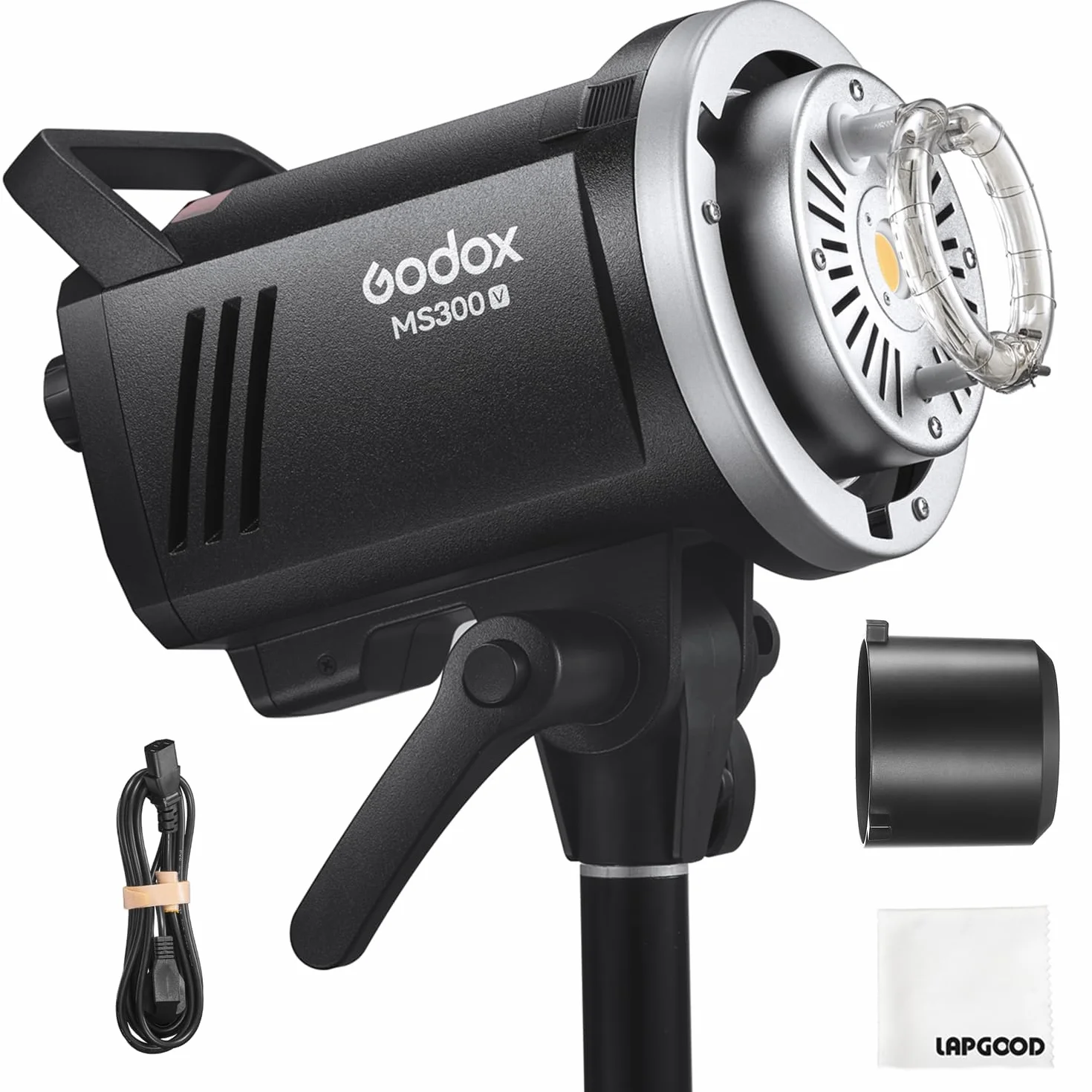Godox MS300V lampa studyjna LED 300 W, 2,4 G bezprzewodowa 5600 ± 200 K CCT lampa LED 0,1 ~ 1,8 S czas recyklingu Bowens mocowanie z lampą modelującą LED, wyjątkowa stabilność wyjściowa monolight do