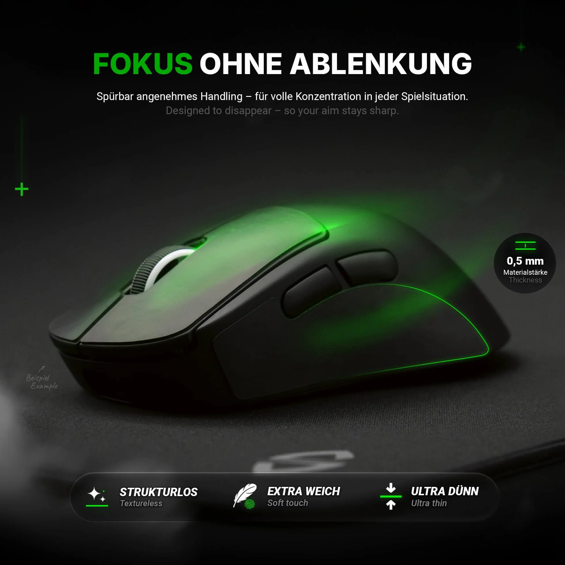 SensoryBoost Zestaw naklejek antypoślizgowych do myszy Logitech G PRO X Superlight