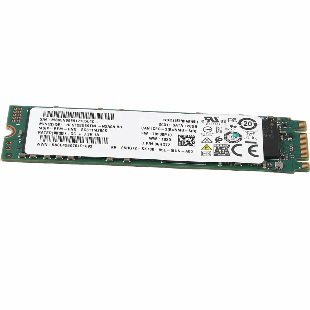 Do SK SC311 128 GB SATA SSD HFS128G39TNF-N2A0A M.2 6 Gb/s do laptopa stacjonarnego