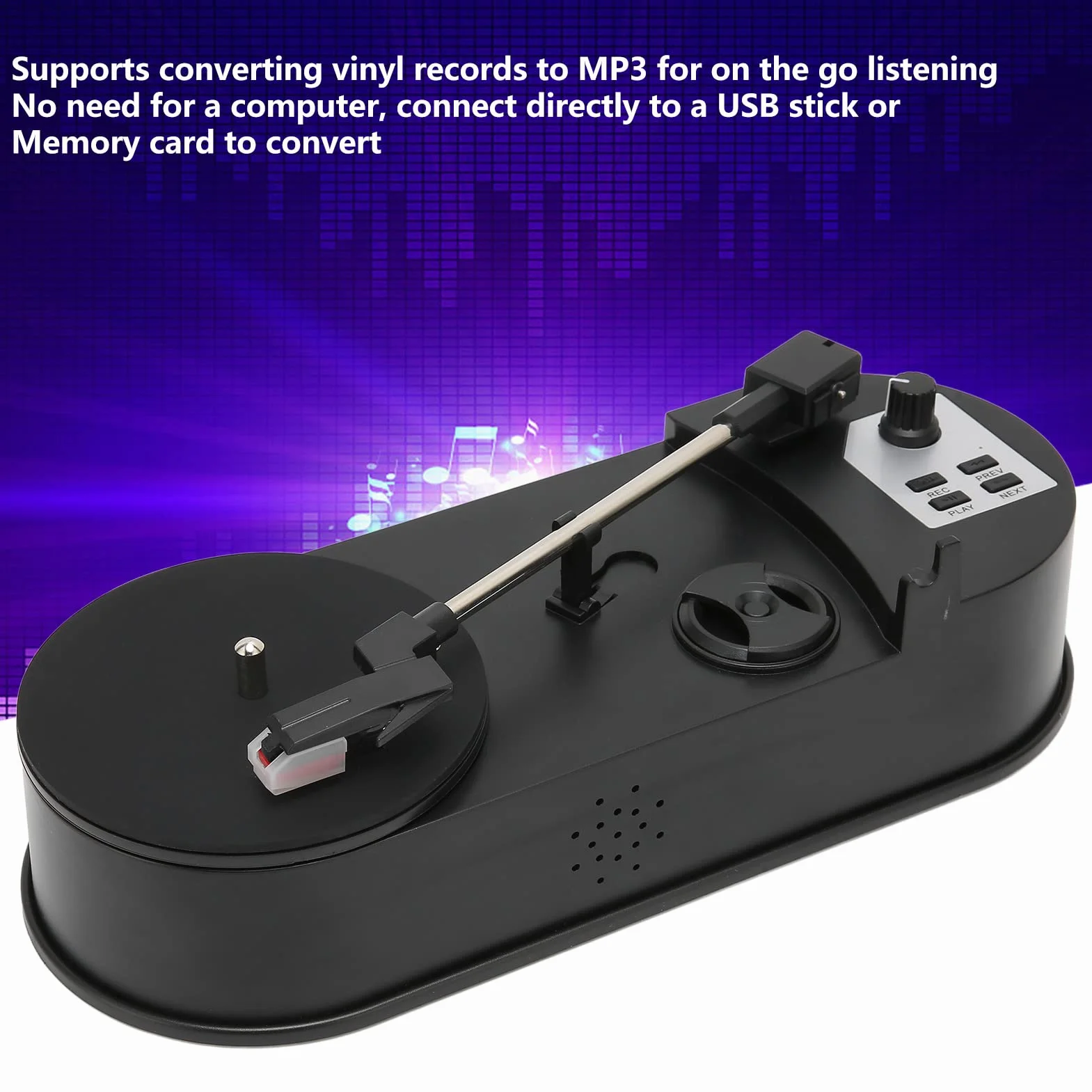 Mini Gramofon Gramofon Konwerter MP3 Interfejs USB 2.0 Łatwa i Przenośna Konstrukcja dla Entuzjastów Muzyki Idealny dla Kolekcjonerów Płyt