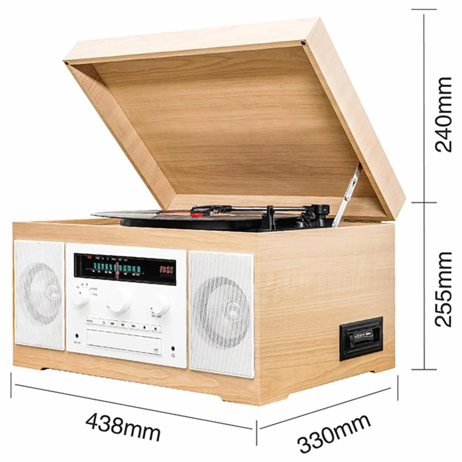 Przenośny odtwarzacz CD z kasetą kasetową i radiem AM/FM, wyjście/wejście audio, kompaktowa konstrukcja do użytku domowego i biurowego, ciesz się muzyką w dowolnym miejscu