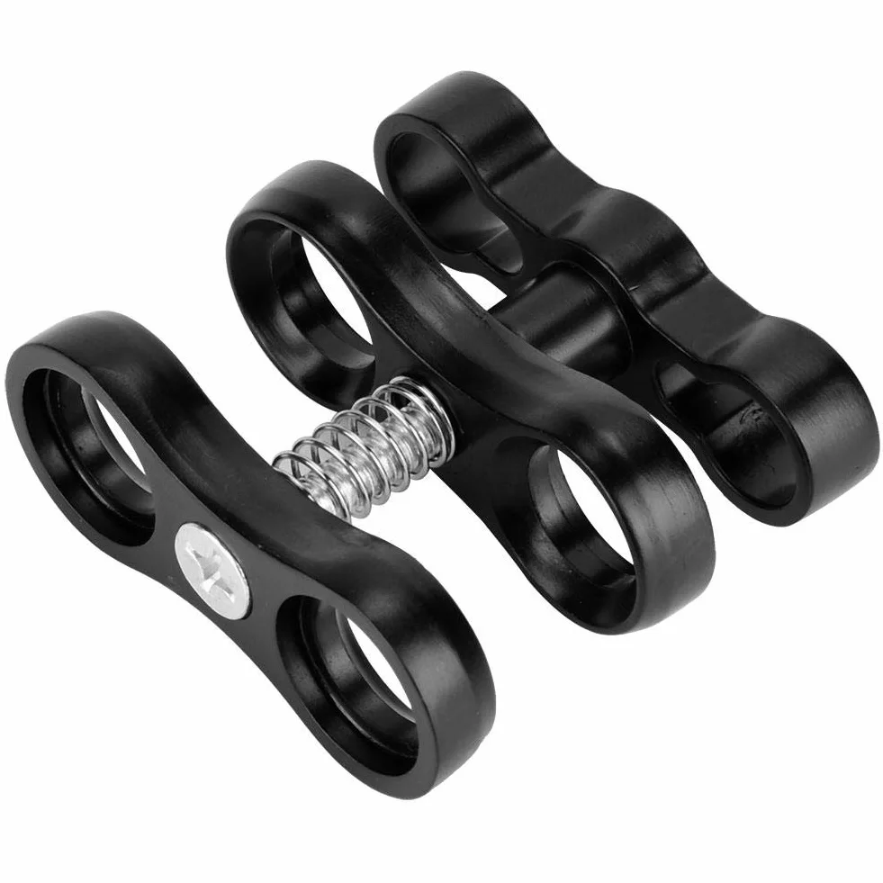 Światła nurkowe Butterfly Clip Arm Złącze przegubu kulowego Aluminiowa piłka do montażu na zacisku