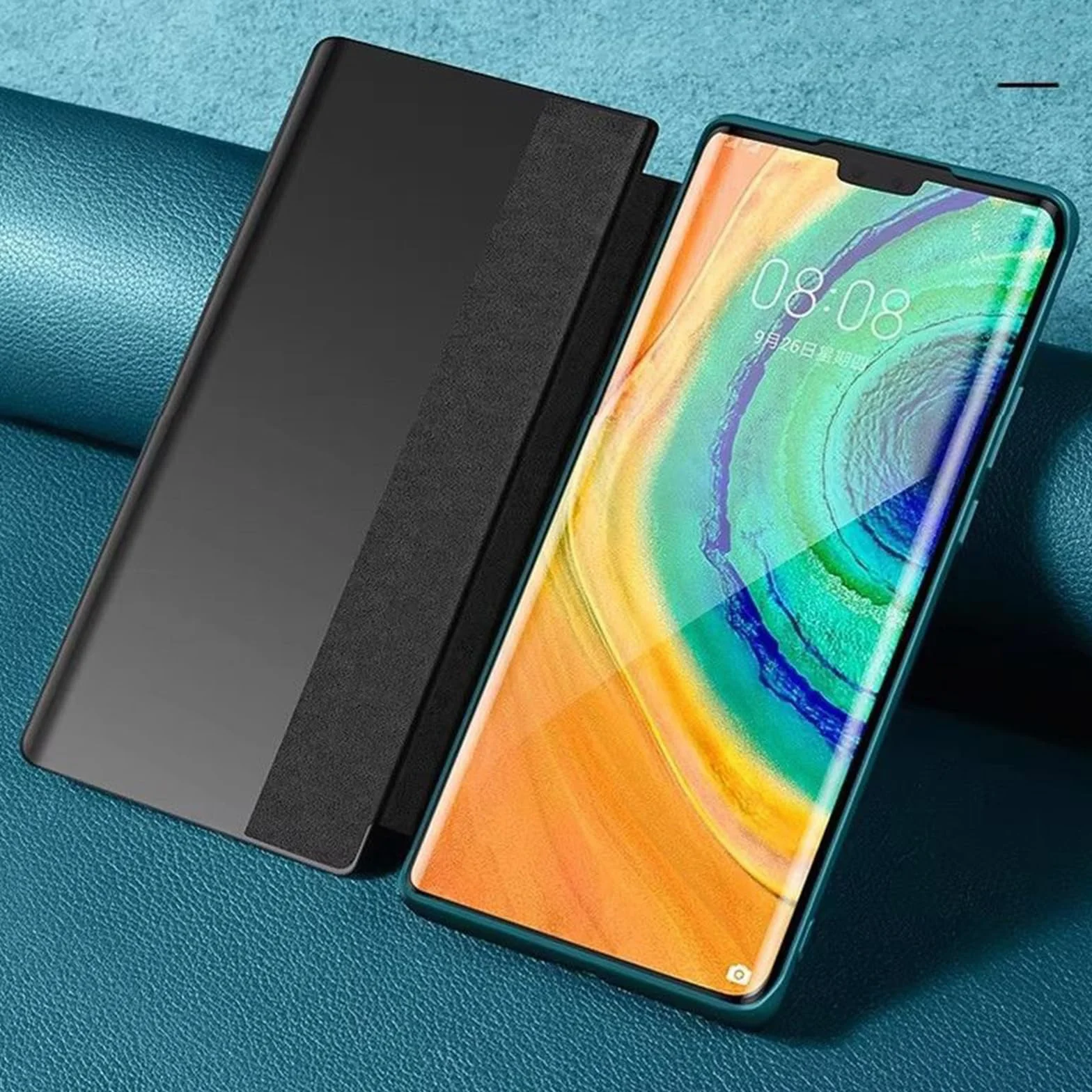 Etui do Xiaomi 17 Ultra/17 Pro Max/17 Pro/17, przezroczyste etui z klapką, odporne na wstrząsy skórzane etui, czarne, 17