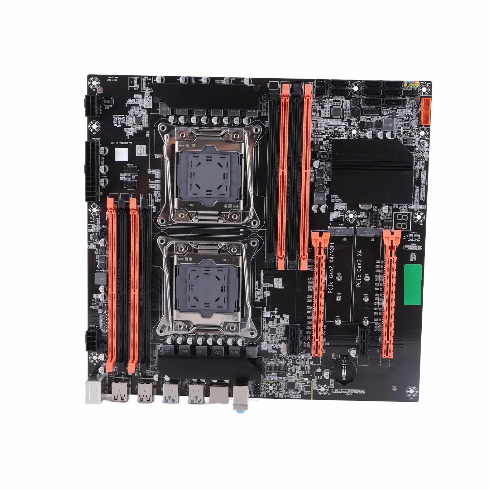 Płyta Główna X99 Płyta Główna Podwójne Gniazdo Płyta Główna Pulpitu 2011 3 Pin DDR4 dla Studyjnego Symulatora Gier Komputerowych E5CPU
