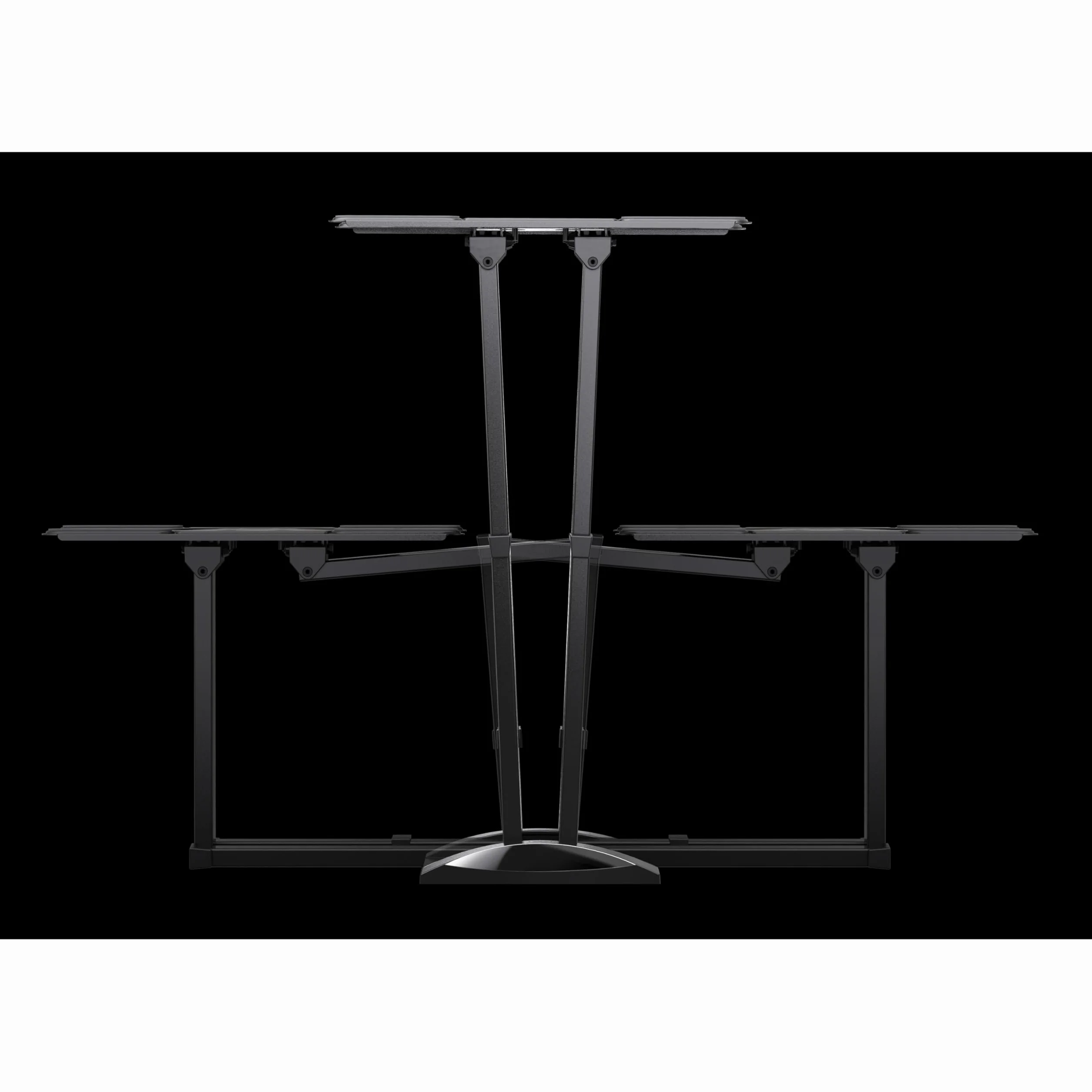 Meliconi 480870, Oled SDRP Plus, Podwójne Ramię i Podwójne Obrót Uchwyt VESA 400x200, Orientacja w poziomie i pionie, Maksymalny zasięg 55 kg, Do telewizorów OLED 40"-82" (102-208 cm), Czarny
