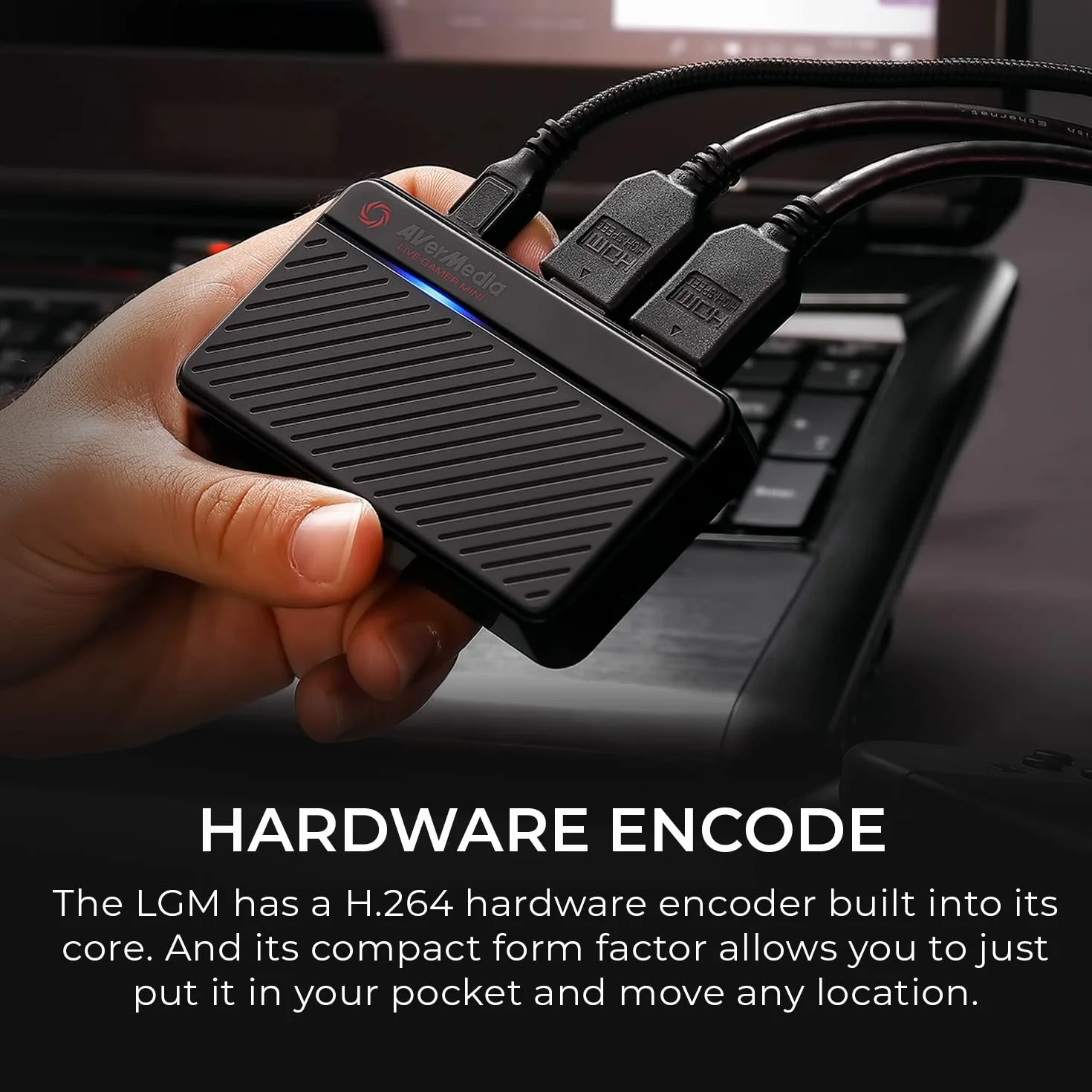 Avermedia Live Gamer MINI GC311, Karta Przechwytująca, Kompatybilny z Nintendo Switch, Play Station 4, Xbox, iPhone, iPad (GC311) GDDR4, AGP PCI Express x 4, Czarny