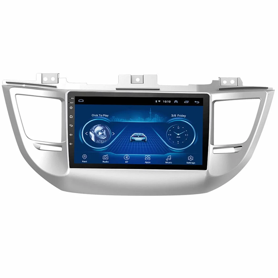 Nawigacja GPS do samochodu, mapy 2021 z bezpłatną dożywotnią aktualizacją, system nawigacji z odbiornikiem FM z ekranem dotykowym 9.0" HD 1080P, dla HYUNDAI TUCSON 2015-2018