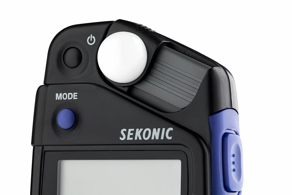 Sekonic FLASHMATE L-308X Miernik ekspozycji fotografów i twórców filmowych – czarny/niebieski & Sekonic Se Jl37 Lumidisc do L308S czarny