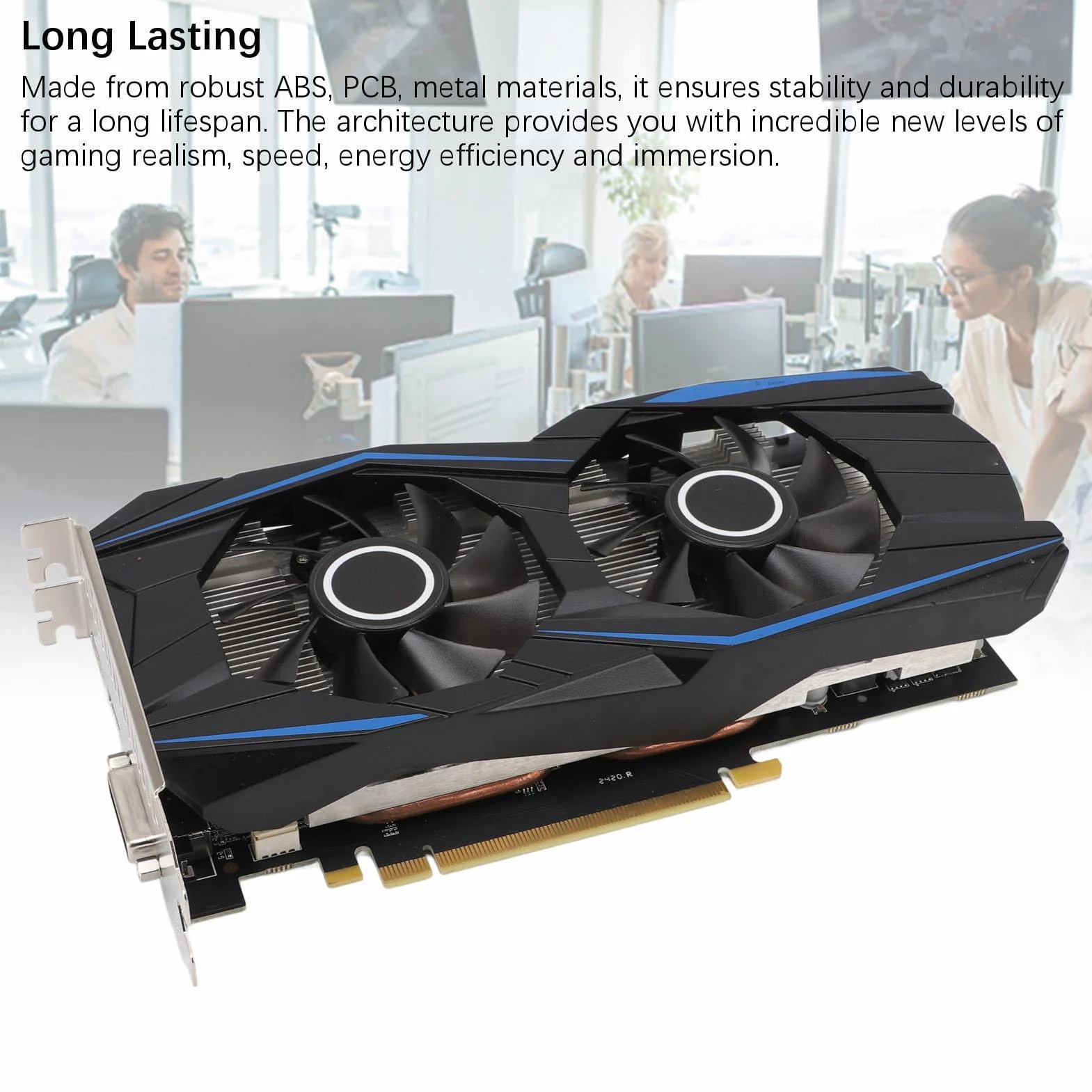 Karta Graficzna 1650 4 GB GDDR5, 128-bitowy PCI Express 3.0, 2 Wentylatory Chłodzące, Wyjście DVI, prędkość GPU 1140 MHz i Obsługa 4K dla Komputerów do Gier Niestandardowy