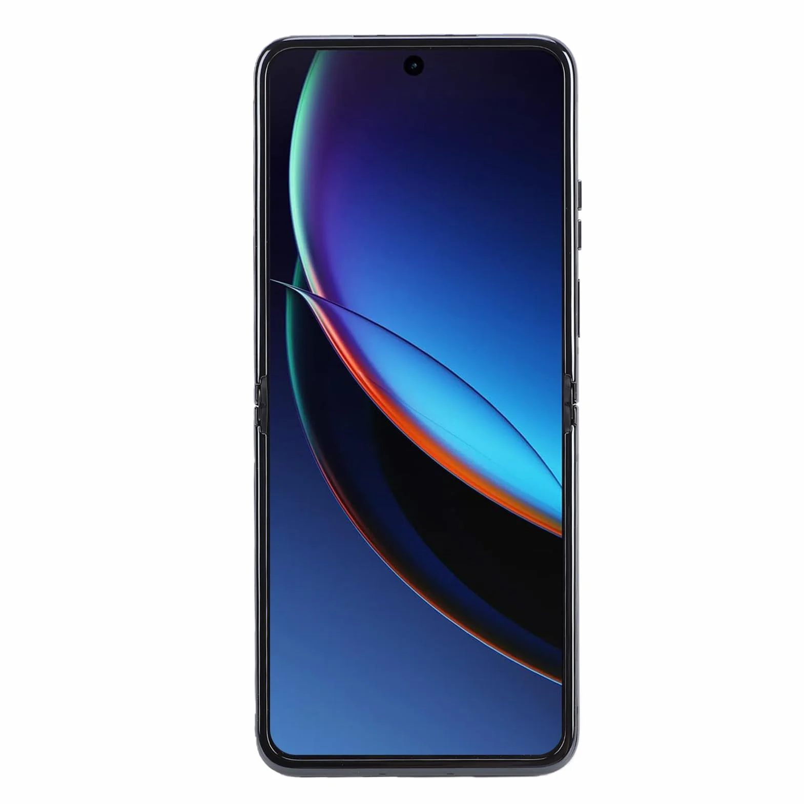 Annadue Wymiana Ekranu LCD z ramką do 2023 Razr+ 40 Ultra, zespół Dotykowego Digitizera 6,9 Cala 3D, Czytnik Linii Papilarnych, Folia Ochronna do Naprawy Telefonu Komórkowego