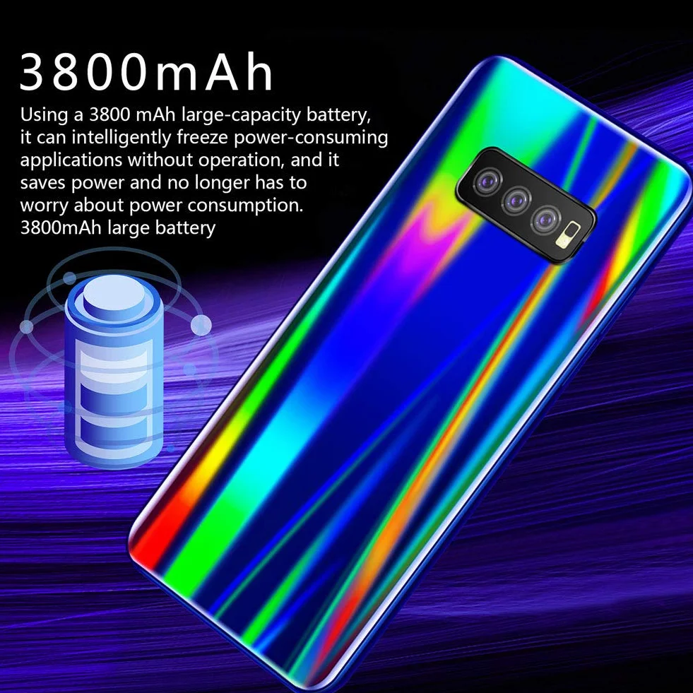 Smartfon, telefon komórkowy 5,5" Android Os 7.0 system odblokowywanie odcisków palców rozpoznawanie twarzy 1G + 16G rozdzielczość 1080X720 S11 Gradient red