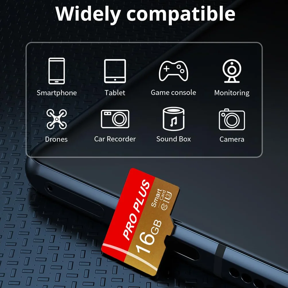 Karta SD 16 GB + Adapter SD UHS-I C10 A1 Karta TF