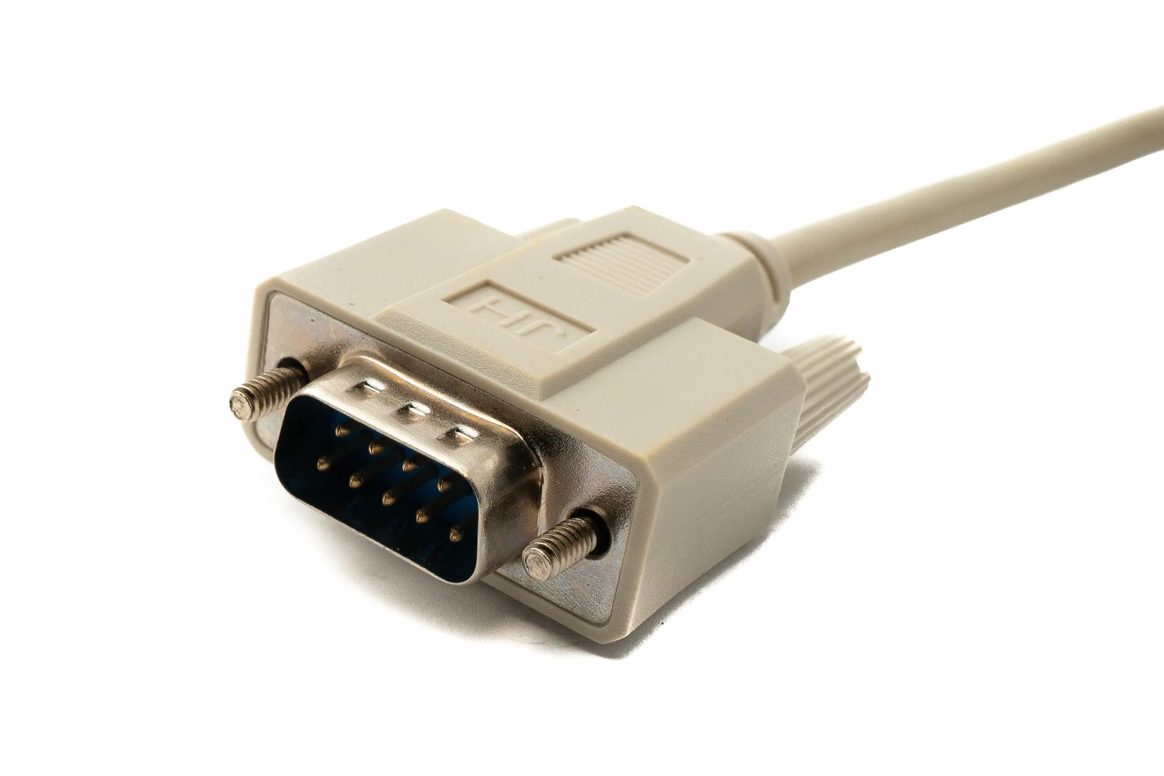 System-S D Sub kabel modem zerowy 150 cm 9 pin wtyczka do gniazda RS232 DB9 adapter w kolorze szarym