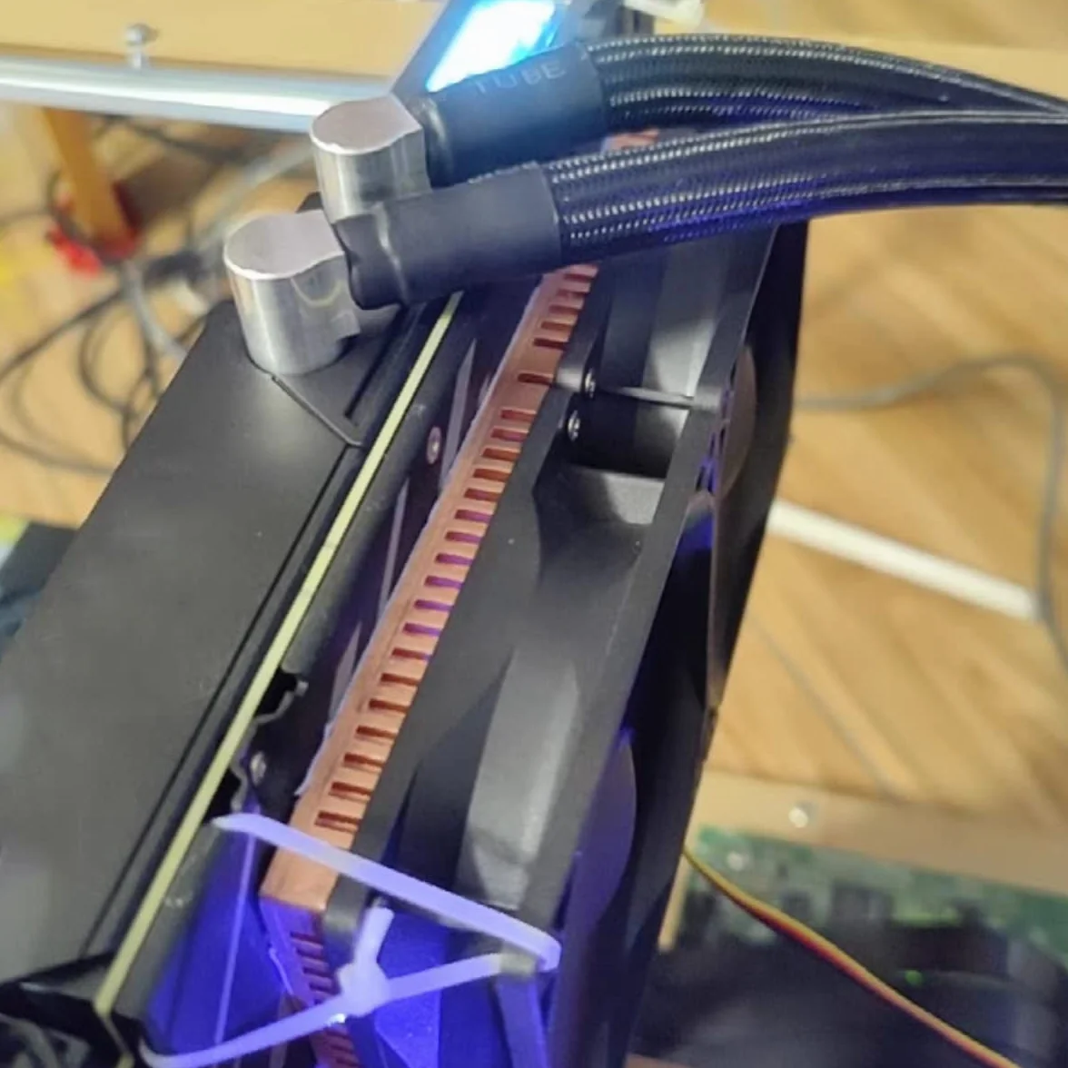 Radiator z czystej miedzi, pomocniczy grzejnik górniczy, pomocniczy grzejnik karty graficznej, chłodzenie pamięci wideo, odpowiedni do RTX3090 3080, można zainstalować wentylator