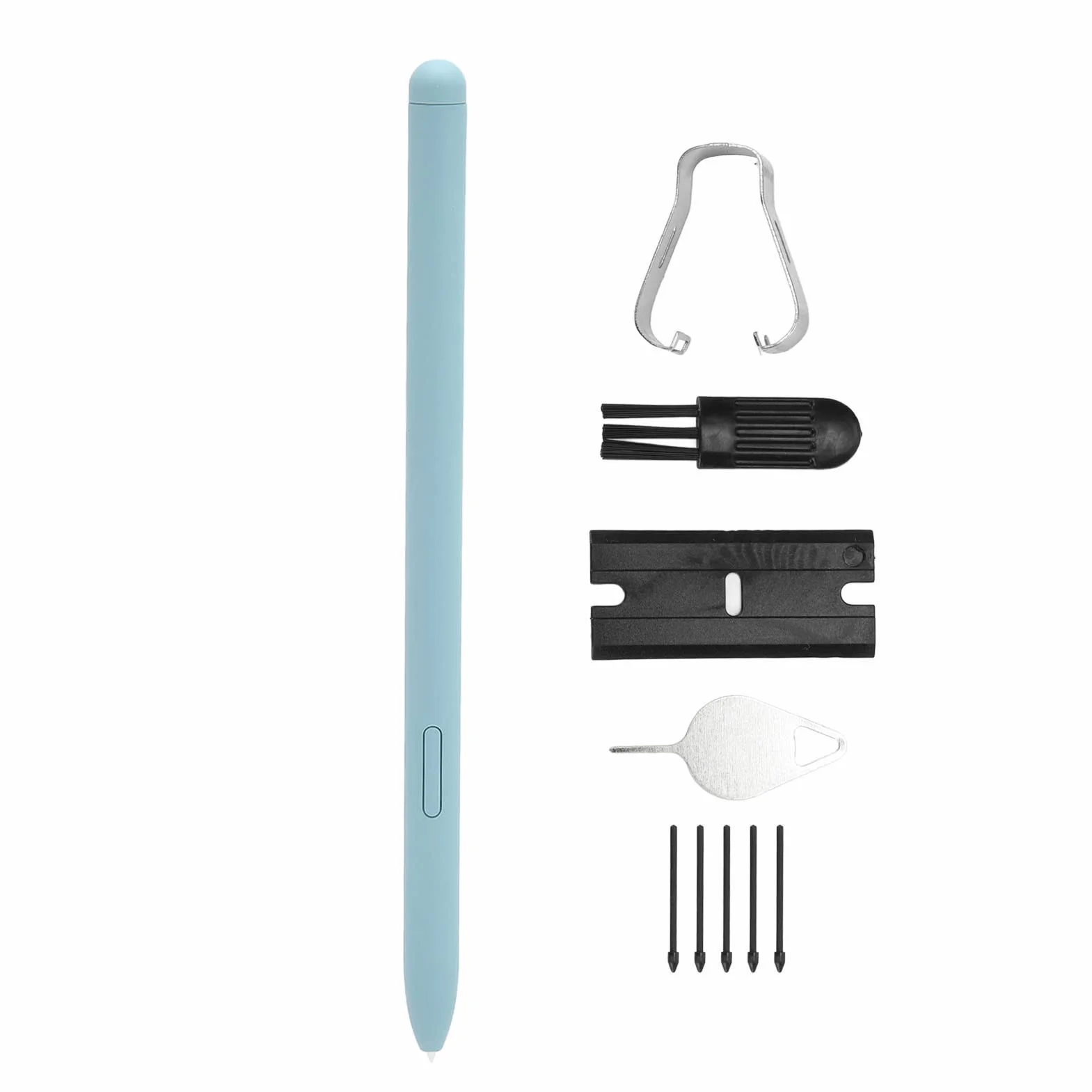 Zapasowy Rysik S Pen z 5 Końcówkami do Galaxy Tab S6 Lite 10,4 SM-P610, SM-P615, Rysik do tabletu. (Niebieski)