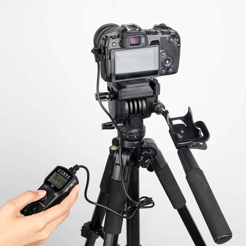 JJC Wielofunkcyjny Timer Pilot Zdalnego Sterowania z Uchwytem Na Statyw do Sony ZV-1 A1 A9II A7 A7II A7M3 A7M4 A7RII A7RM3 A7RM4 A7S A6600 A6400 A6100 RX100M7 Zastępuje RM-SPR1