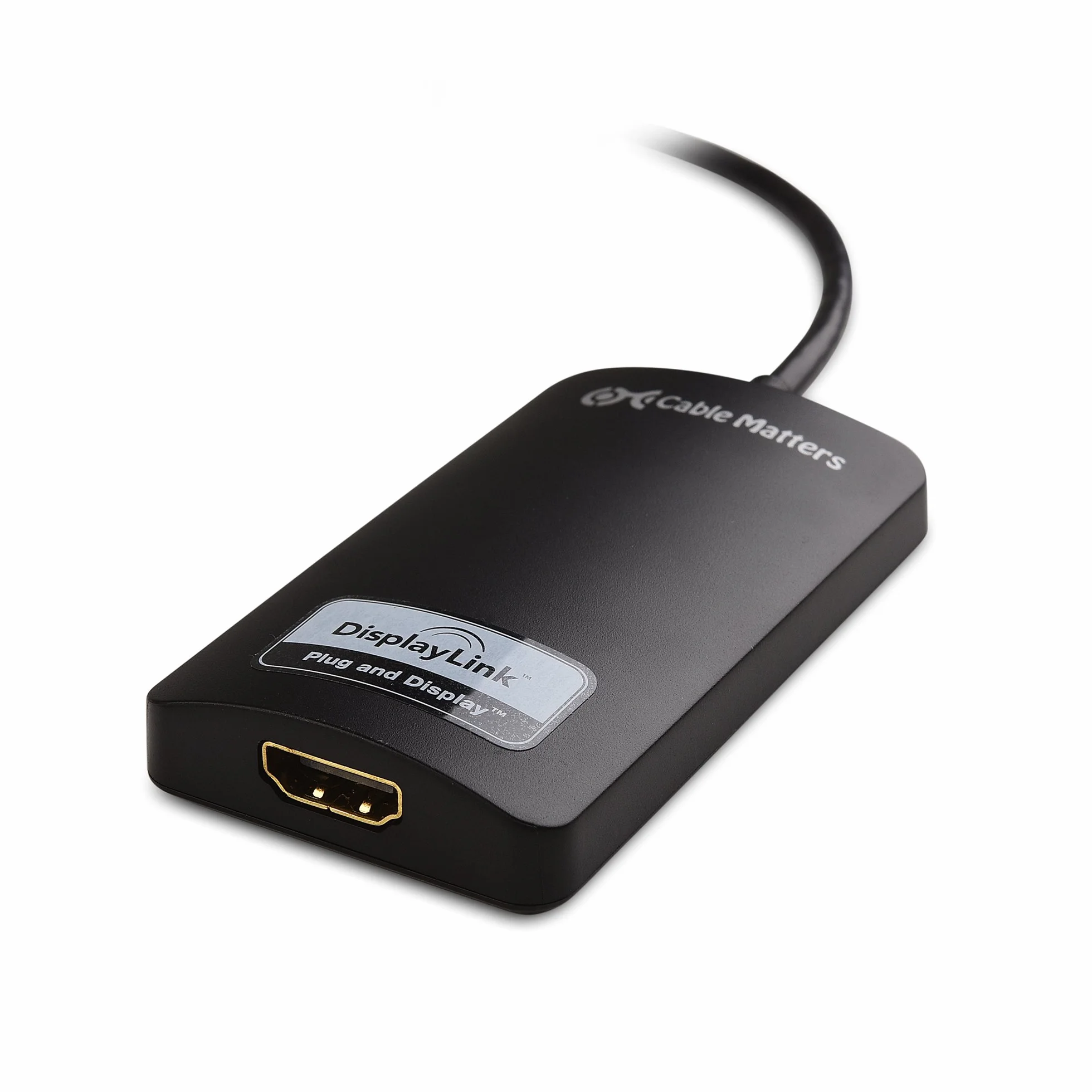 Cable Matters SuperSpeed ​​Adapter USB 3.0 do HDMI (adapter USB do HDMI) dla Windows do 1440p w kolorze czarnym