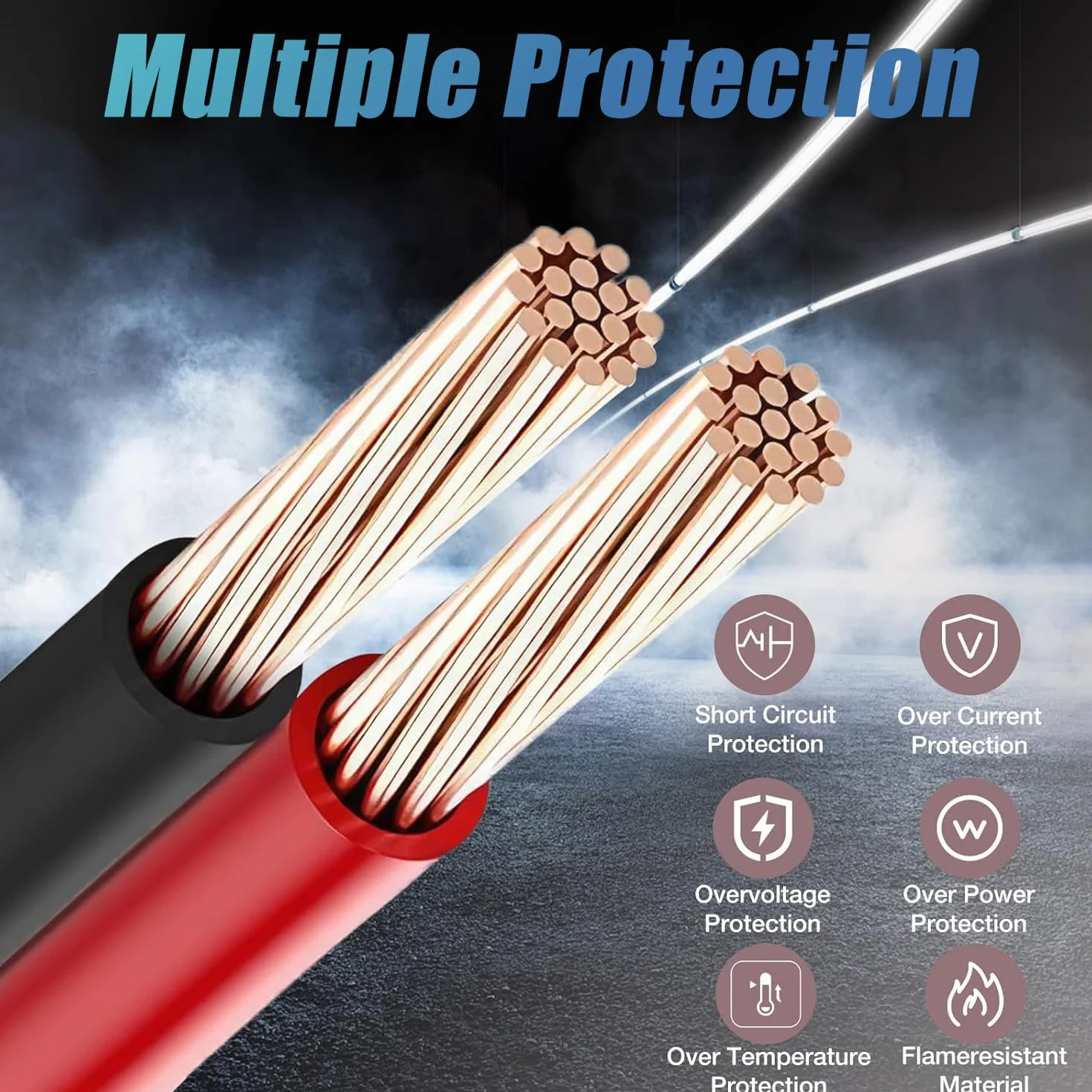 Thlevel 2 metr Wodoodporny kabel przedłużający do zapalniczki samochodowej y z włącznikiem/wyłącznikiem 16AWG z bezpiecznikiem 15A 12V/ 24V DC
