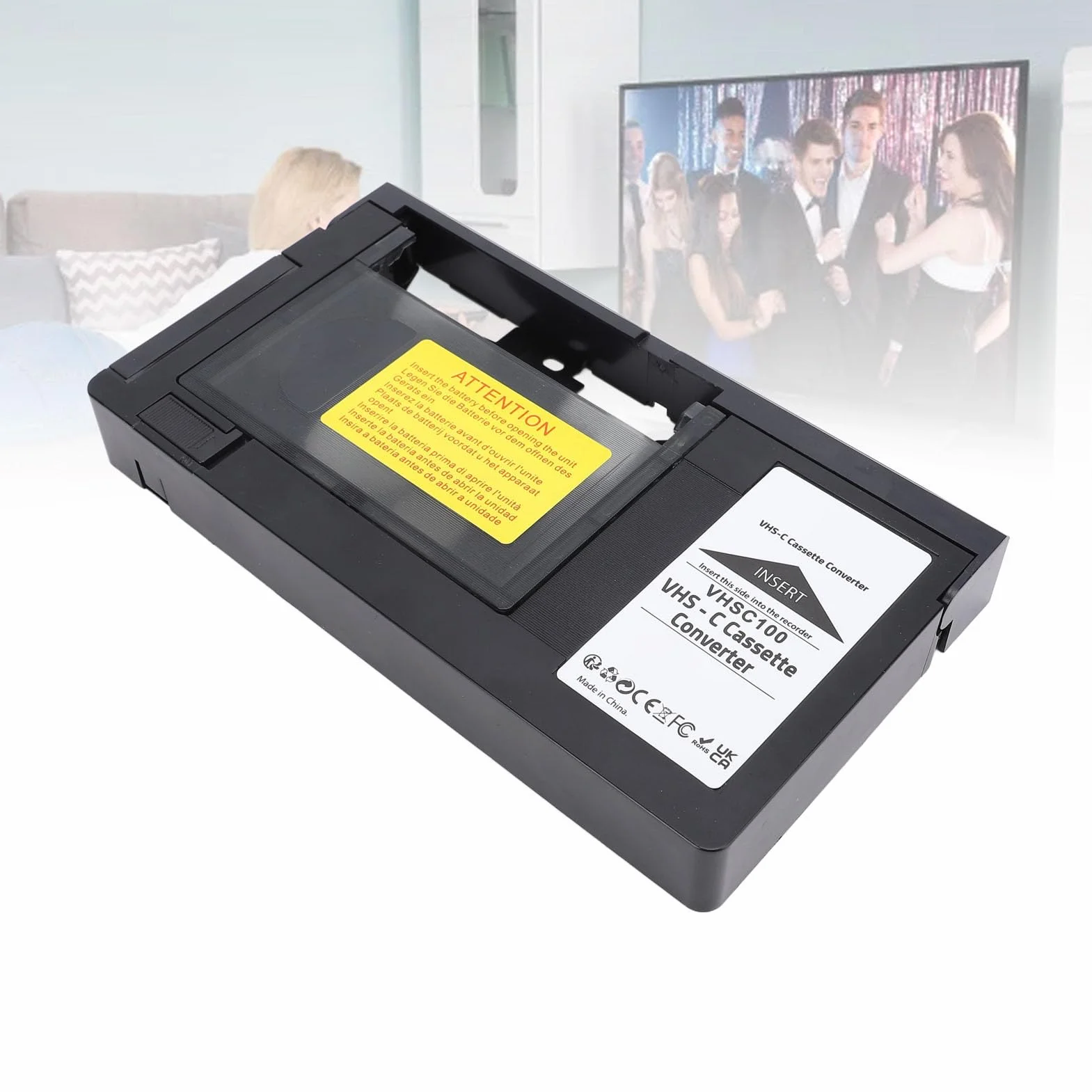 CHICIRIS VHS C TAPE Cassette Adapter Box dla VHS do VHSC Cassette Converter Wsparcie Odtwarzające