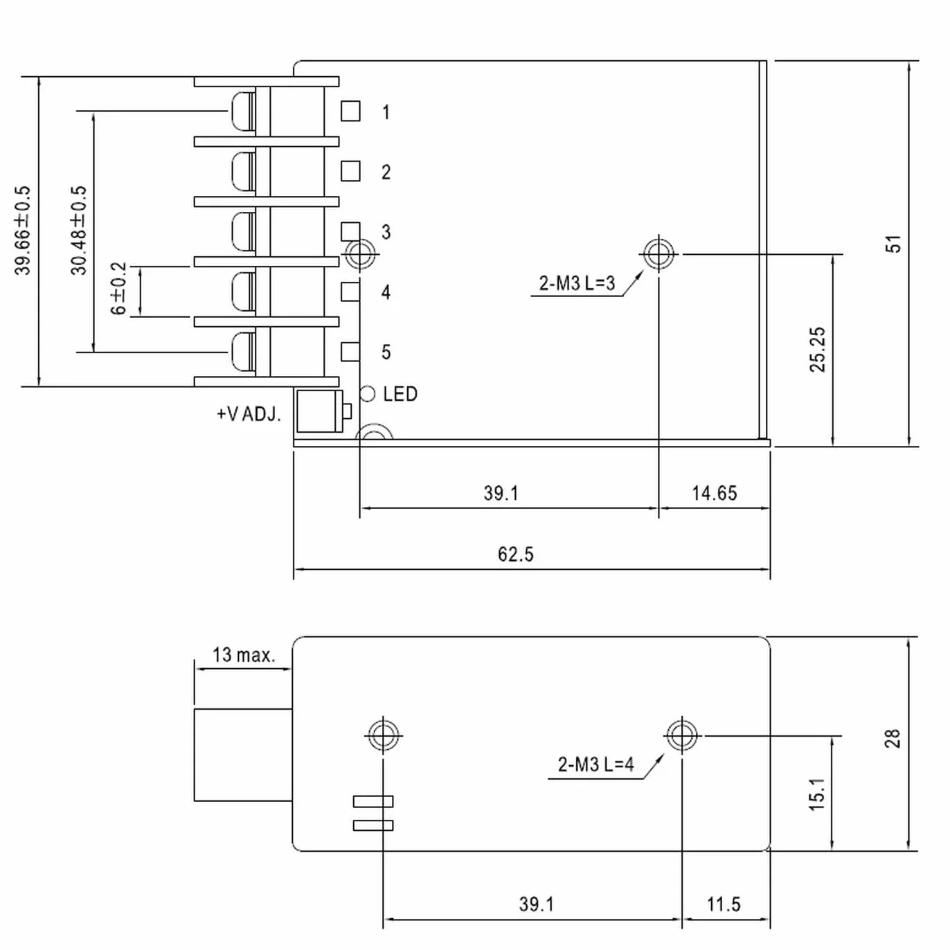 MeanWell RS-15-5 zasilacz 15W 5V 3A