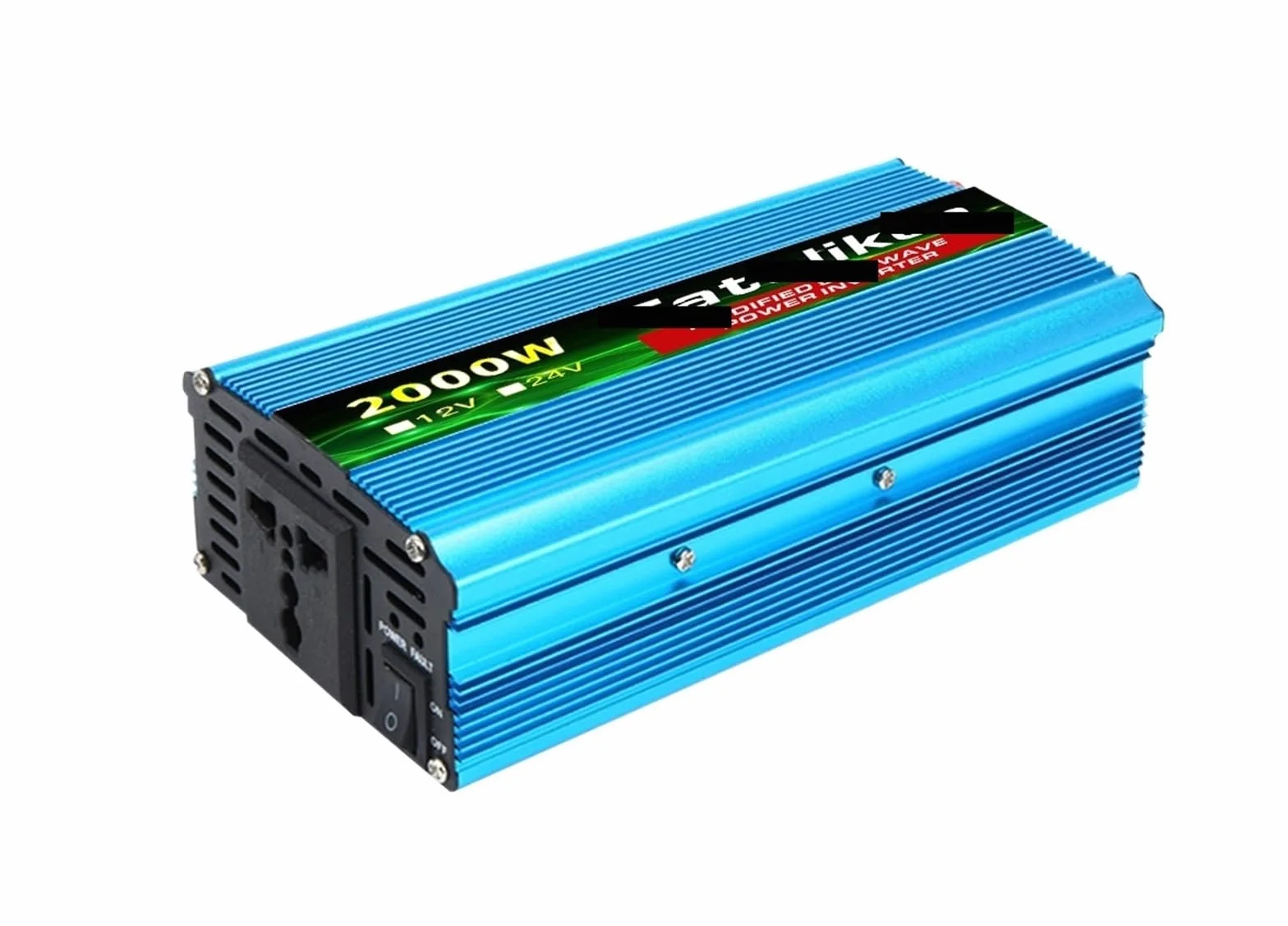 Falownik z czystą sinusoidą, 1500W/2000W/2600W DC 12V do AC 220 przenośna przetwornica napięcia do samochodu przejściówka do ładowarki uniwersalne akcesoria samochodowe(12V2600W UNIVERSAL)