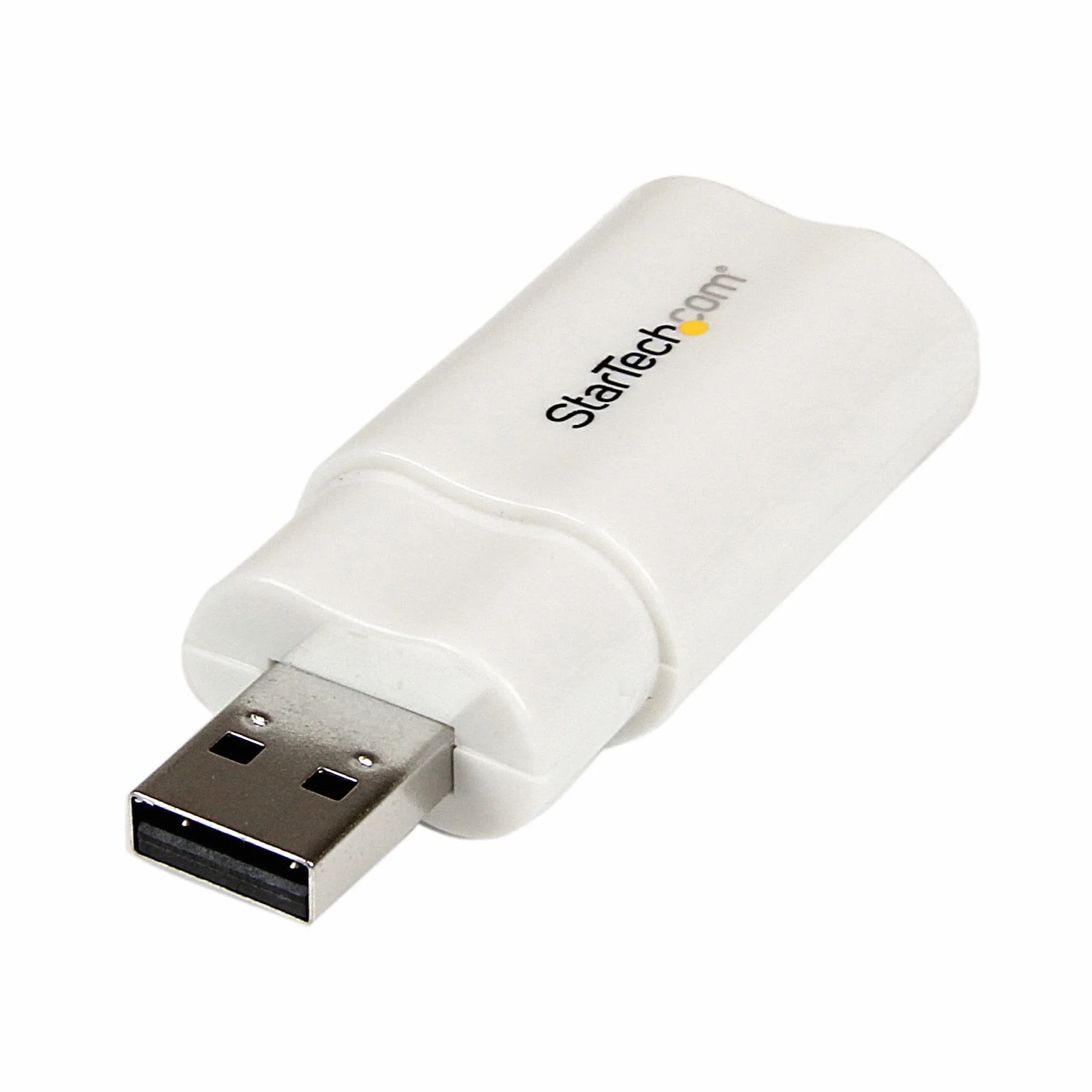 StarTech.com Konwerter adaptera audio USB na stereo - adapter stereo USB - zewnętrzna karta dźwiękowa USB - karta dźwiękowa laptopa, TAA (ICUSBAUDIO)