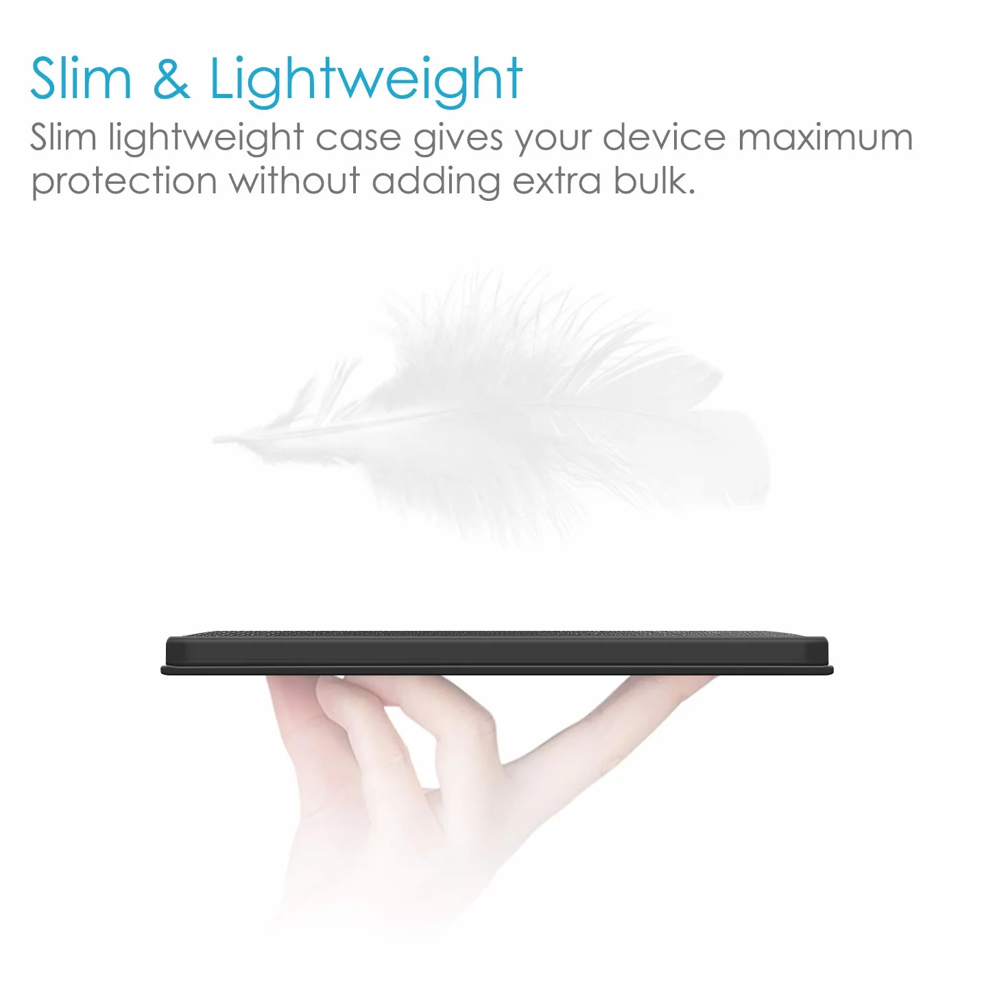 Fintie Etui Slimshell do Pocketbook Touch HD 3 / Touch Lux 4 / Basic Lux 2 E-Reader - Wysokiej jakości lekkie etui ze skóry PU z funkcją automatycznego uśpienia/uśpienia, czarne
