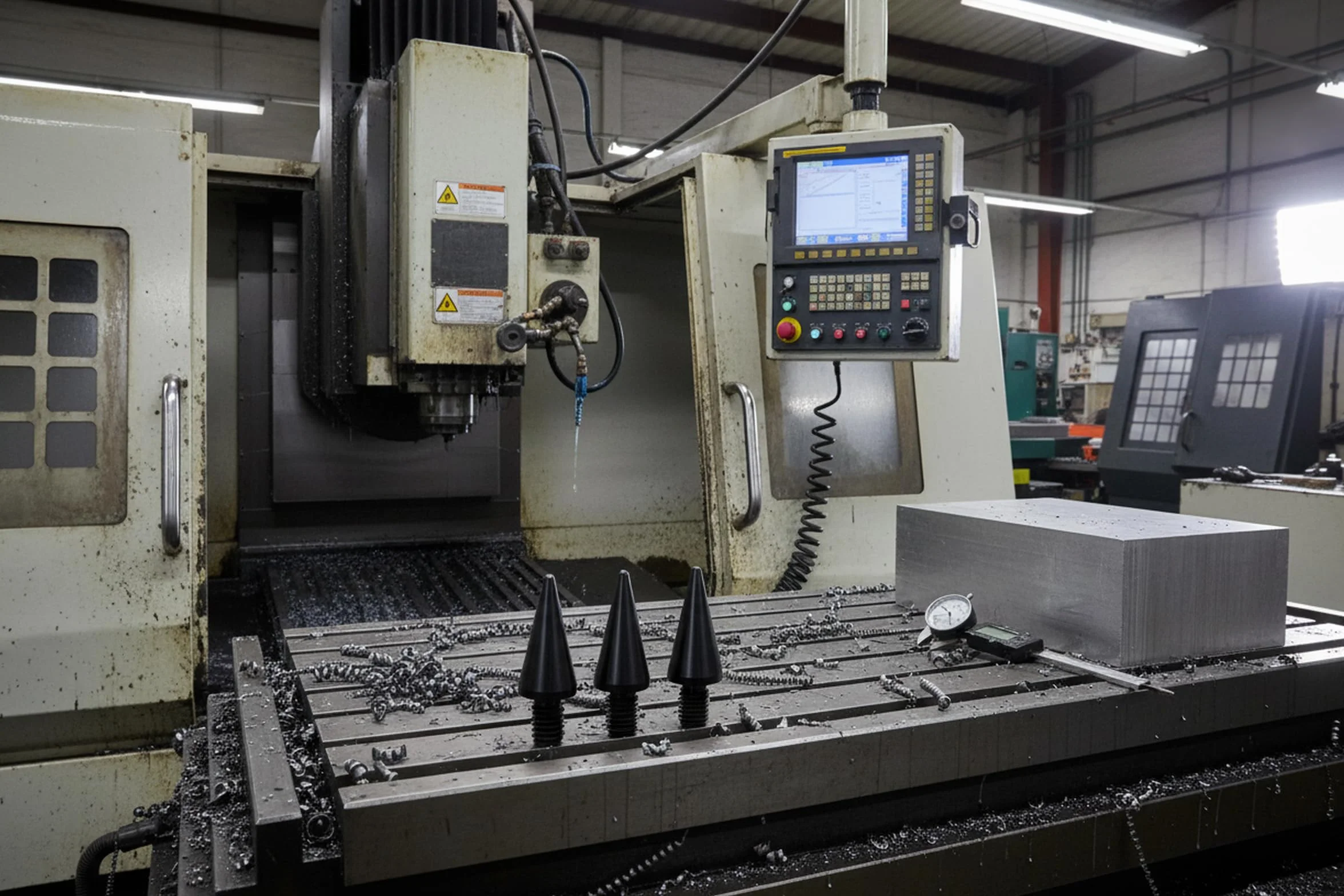 Kolce Głośnikowe M6x10mm L-30mm Aluminum Czarne 4 sztuki