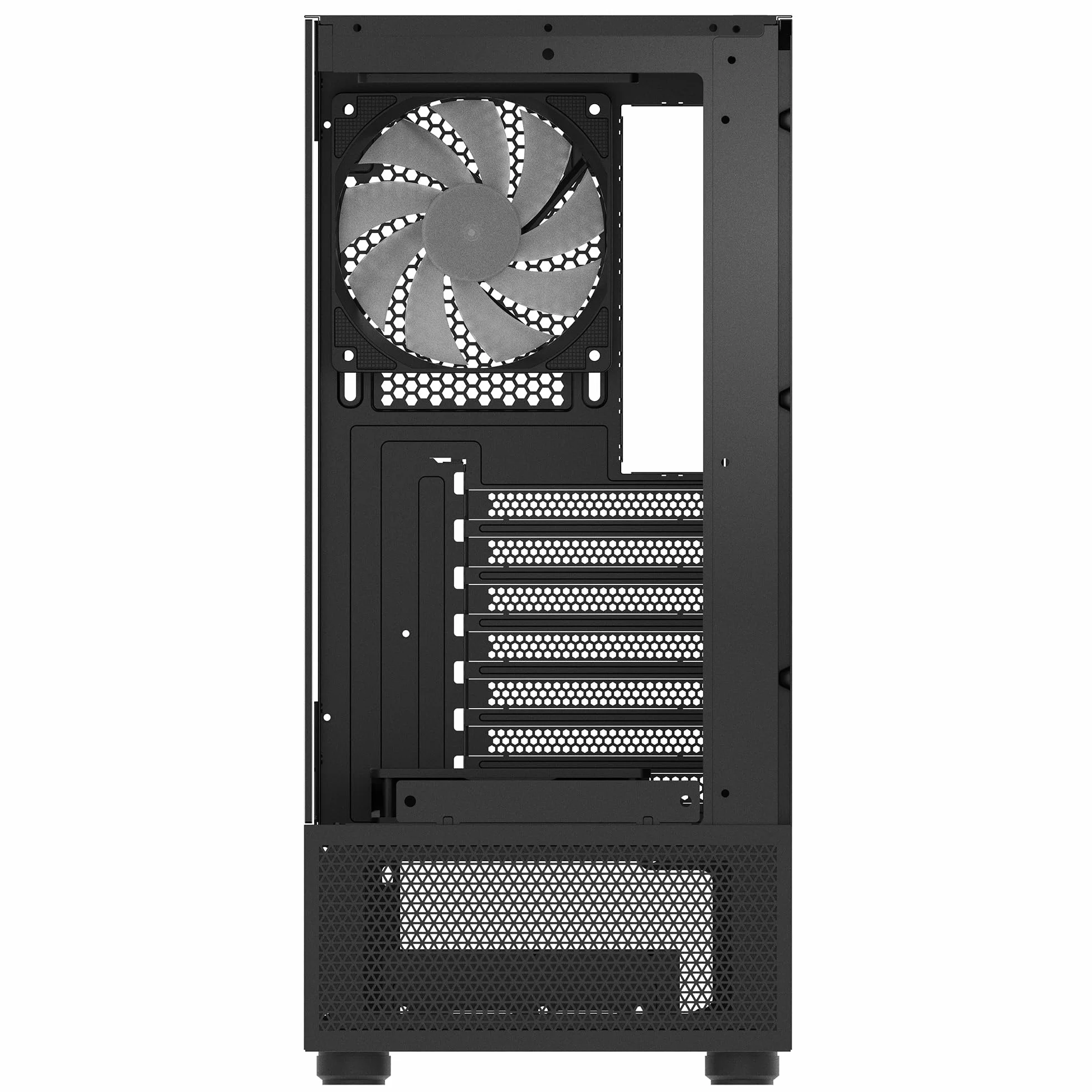 XPG INVADER X MINI ATX Mid Tower PC etui z 5 wentylatorami ARGB, kolor czarny - BKCWW