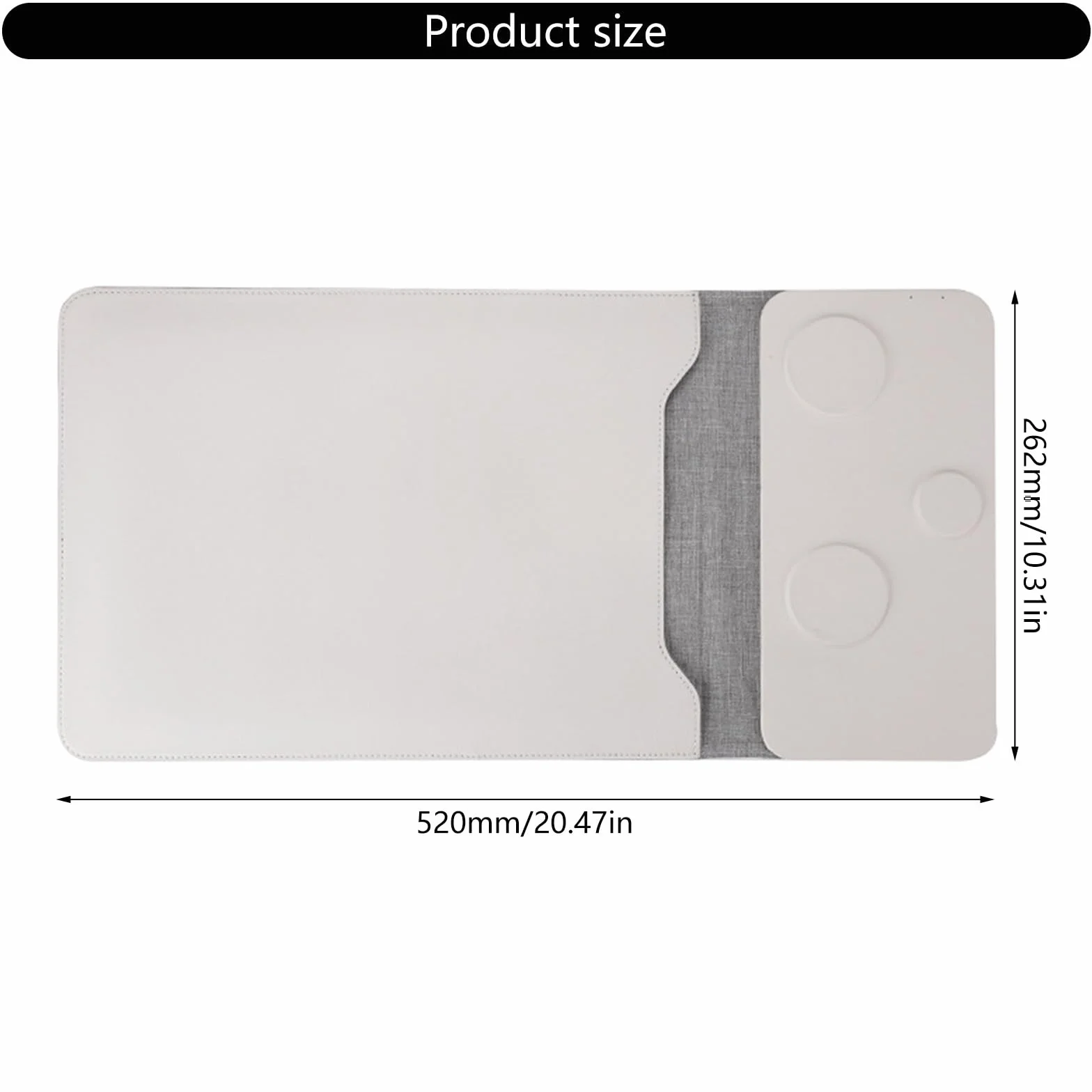 Etui ochronne z bezprzewodowym wyjściem ładowania 5 W/7,5 W/10 W/15 W do Pad 12 13 14 cali, miękki PU i