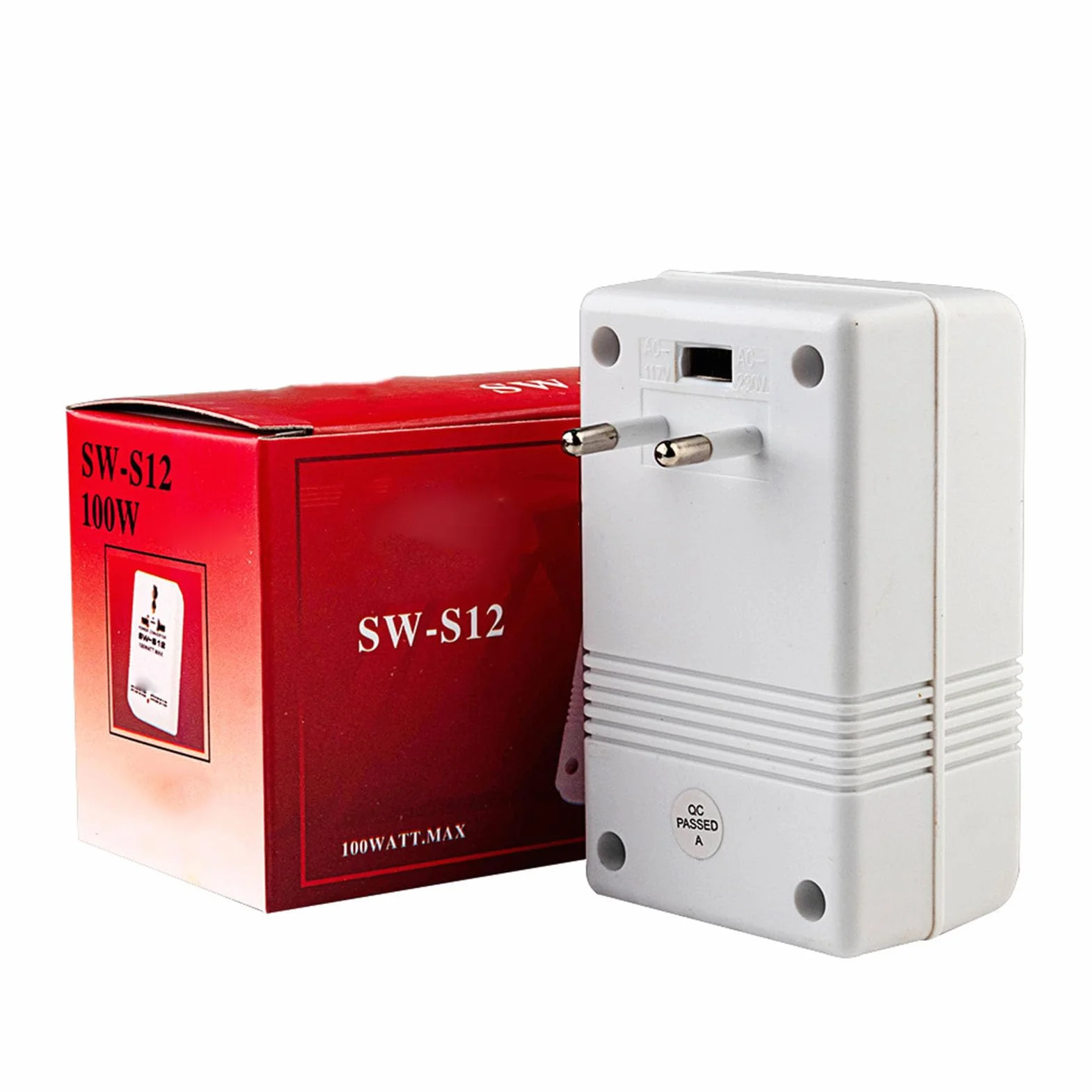 Zunate Kompaktowy Podróżny Konwerter Mocy 100 W Transformator z Podwójnym Napięciem do Małych urządzeń, Solidna Konstrukcja, funkcjonalność Dwukanałowa, Konstrukcja Przyjazna dla Użytkownika
