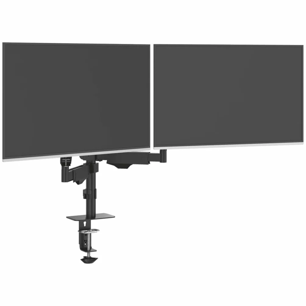 vidaXL Podwójny uchwyt do ekranu 27'' (maks.), sprężyna gazowa 20 kg