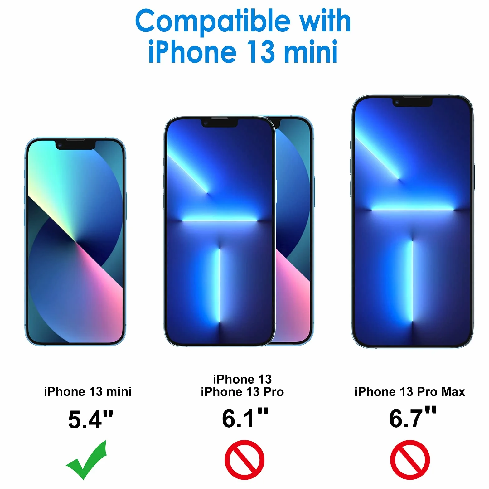 JETech Ochraniacz Ekranu iPhone 13 Mini 5,4 Cala Szkło Hartowane 3 Sztuki