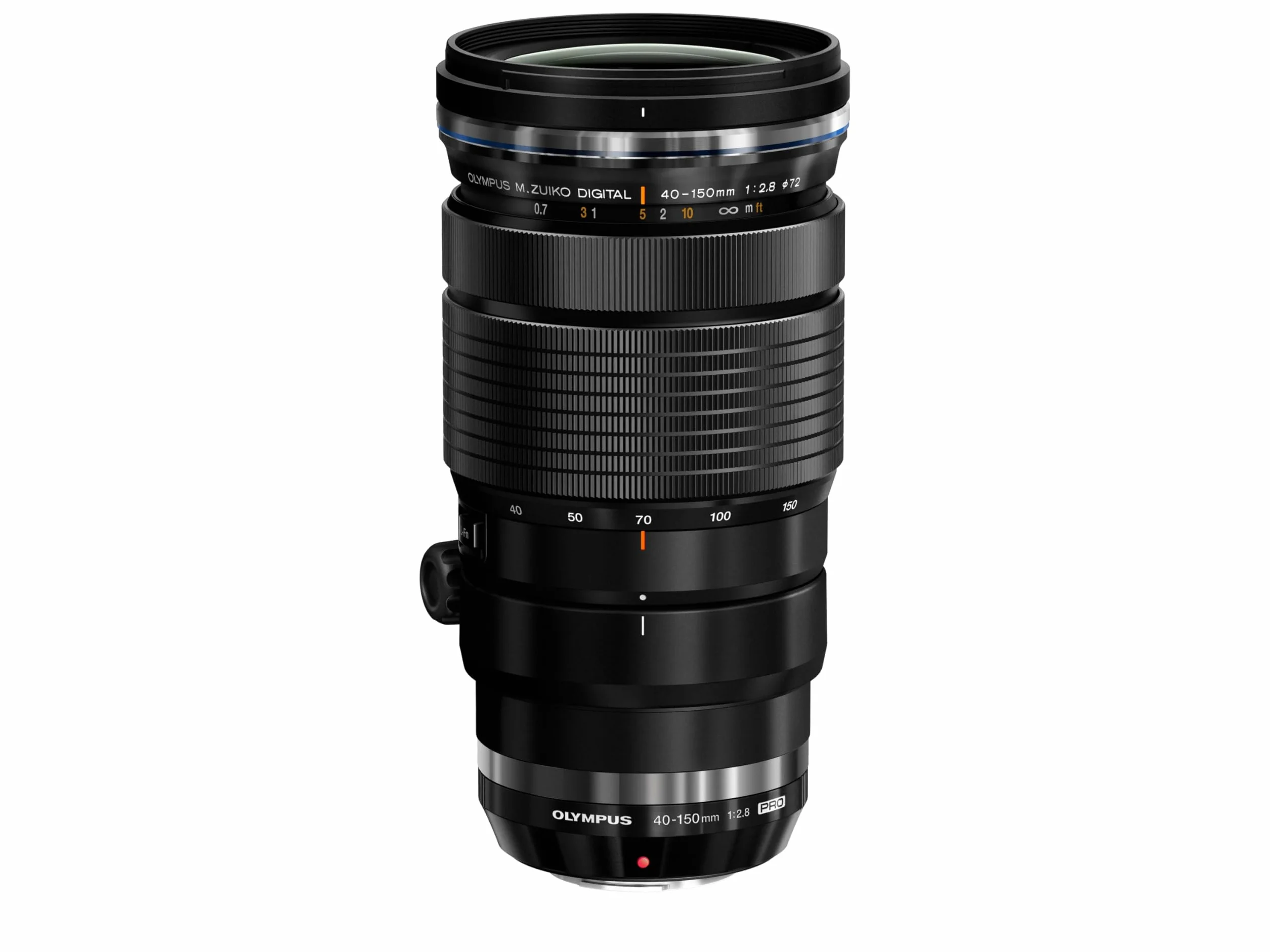 Olympus M.Zuiko Digital ED 40-150 mm F2.8 PRO - Teleobiektyw MFT, Czarny | Jasny obiektyw zmiennoogniskowy do OM SYSTEM i Panasonic G. Uszczelniona obudowa, szybki autofokus i bokeh.